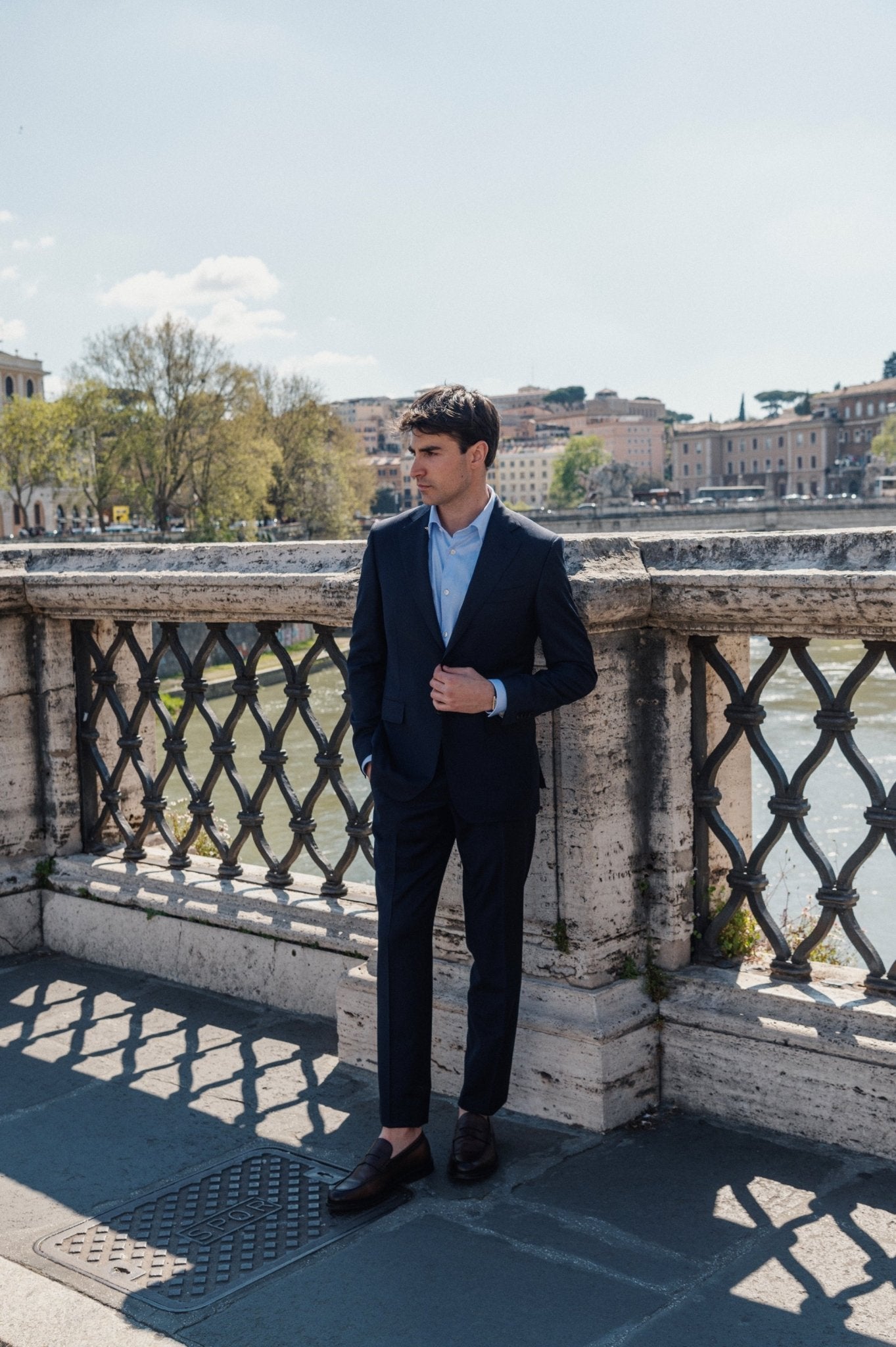 HENRY SARTORIAL HERITAGE Zegna Trofeo™ Plain Suit DARK NAVY REG - Henry BucksSuits23AW230012 - DKNV - R - 48