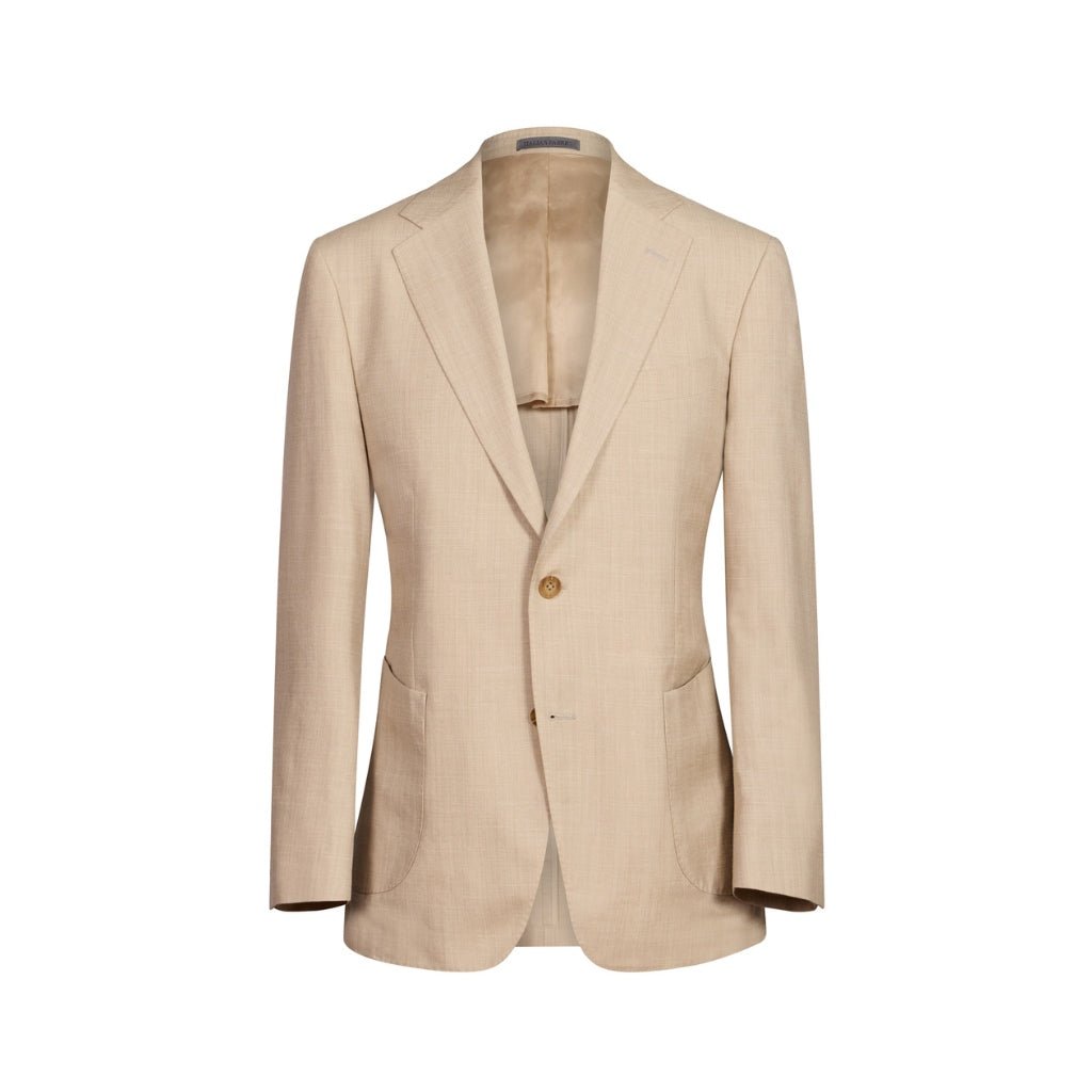 HENRY SARTORIAL Herringbone Notch Soft Blazer BEIGE REG - Henry Bucks