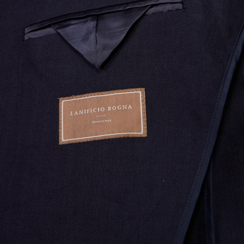 HENRY SARTORIAL Linen Herringbone Soft Blazer NAVY REG - Henry Bucks