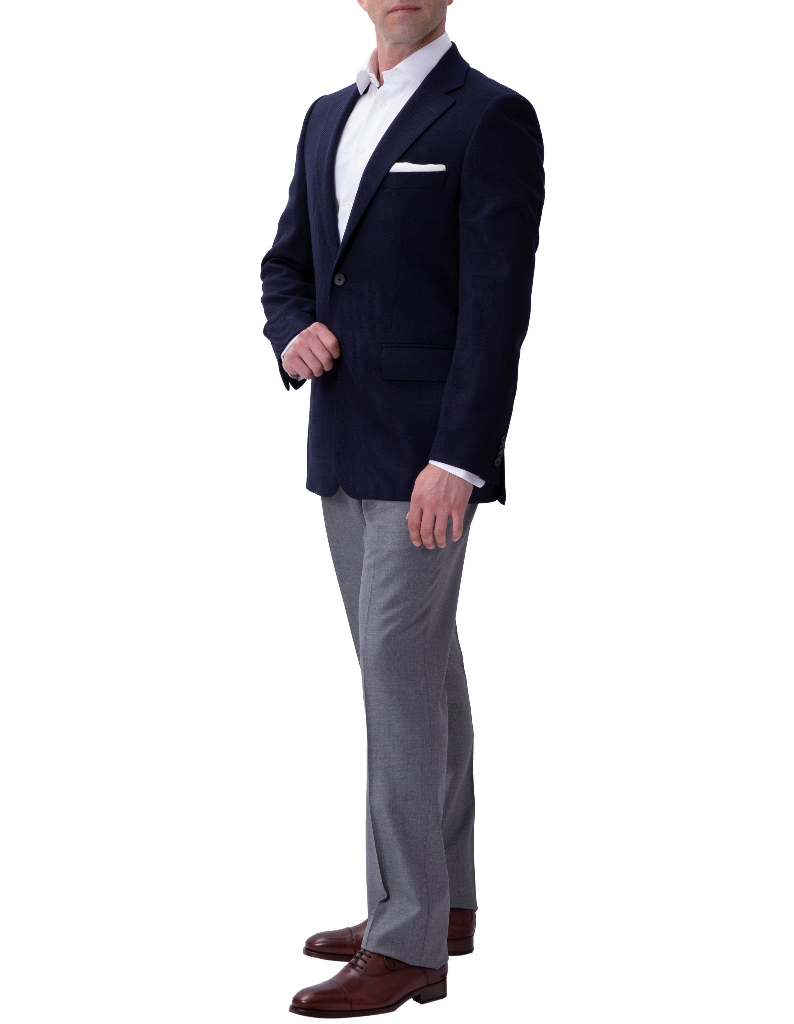 HENRY SARTORIAL London High Twist Travel Blazer INDIGO SH - Henry BucksBlazers3301193 - INDI - S - 48