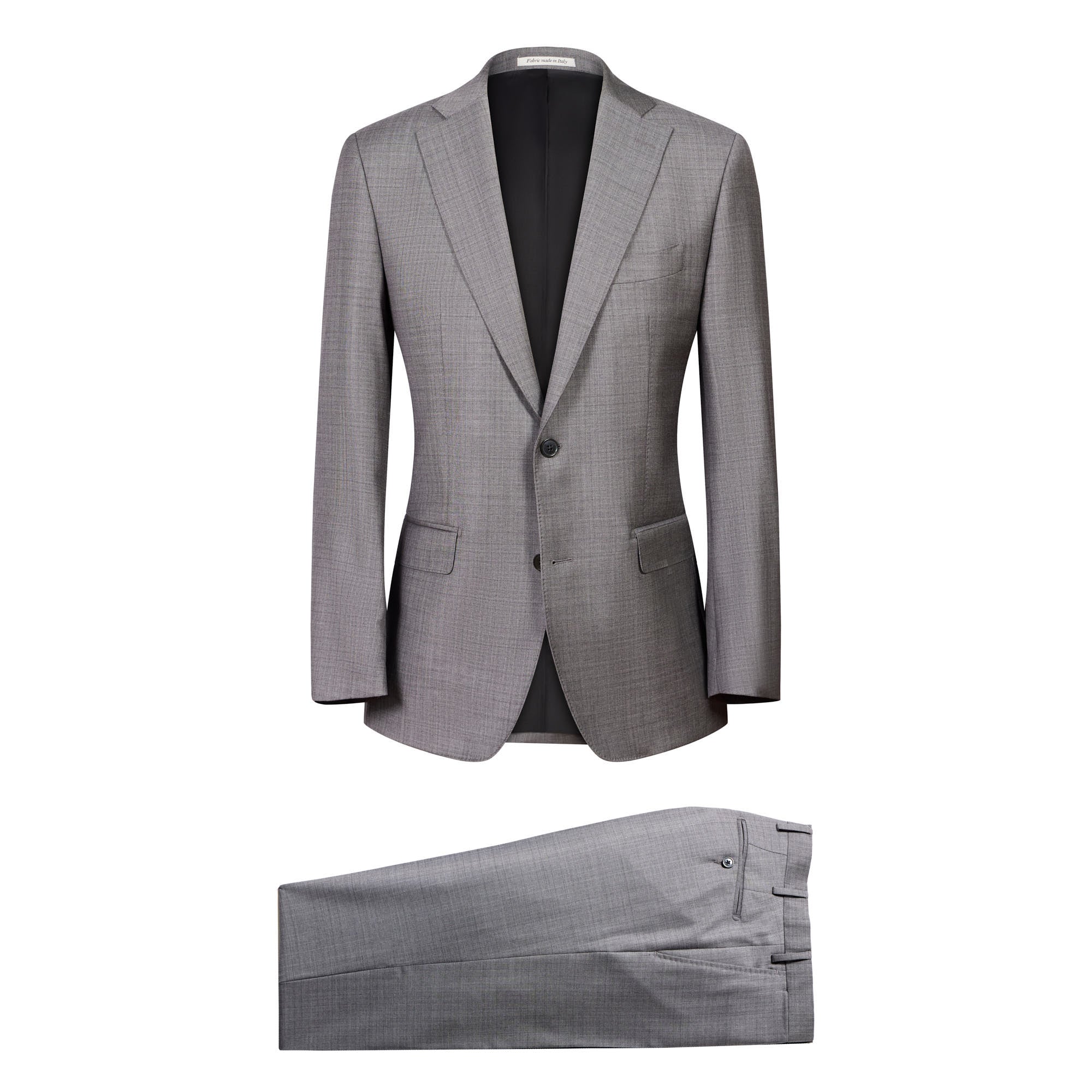 HENRY SARTORIAL Loro Piana 1/2 Canvas Suit GREY BLUE - Henry BucksSuits23AW240206 - GRBL - 48