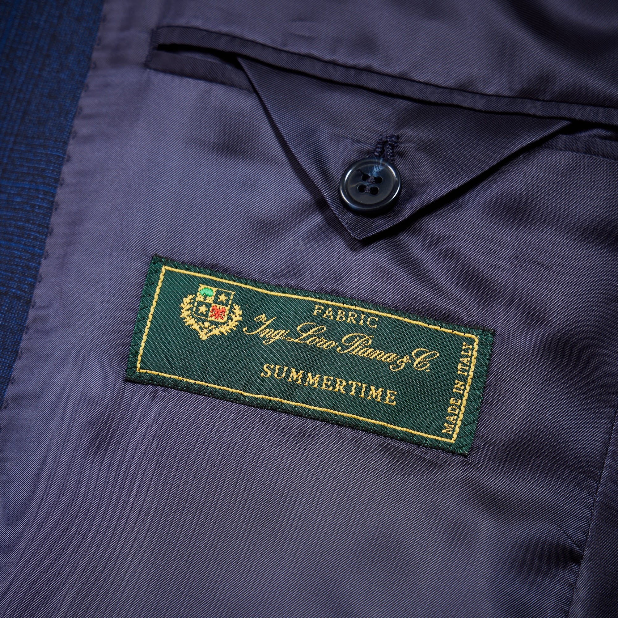 HENRY SARTORIAL Loro Piana 1/2 Canvas Suit INK BLUE - Henry BucksSuits23AW240204 - INKBLUE - 48