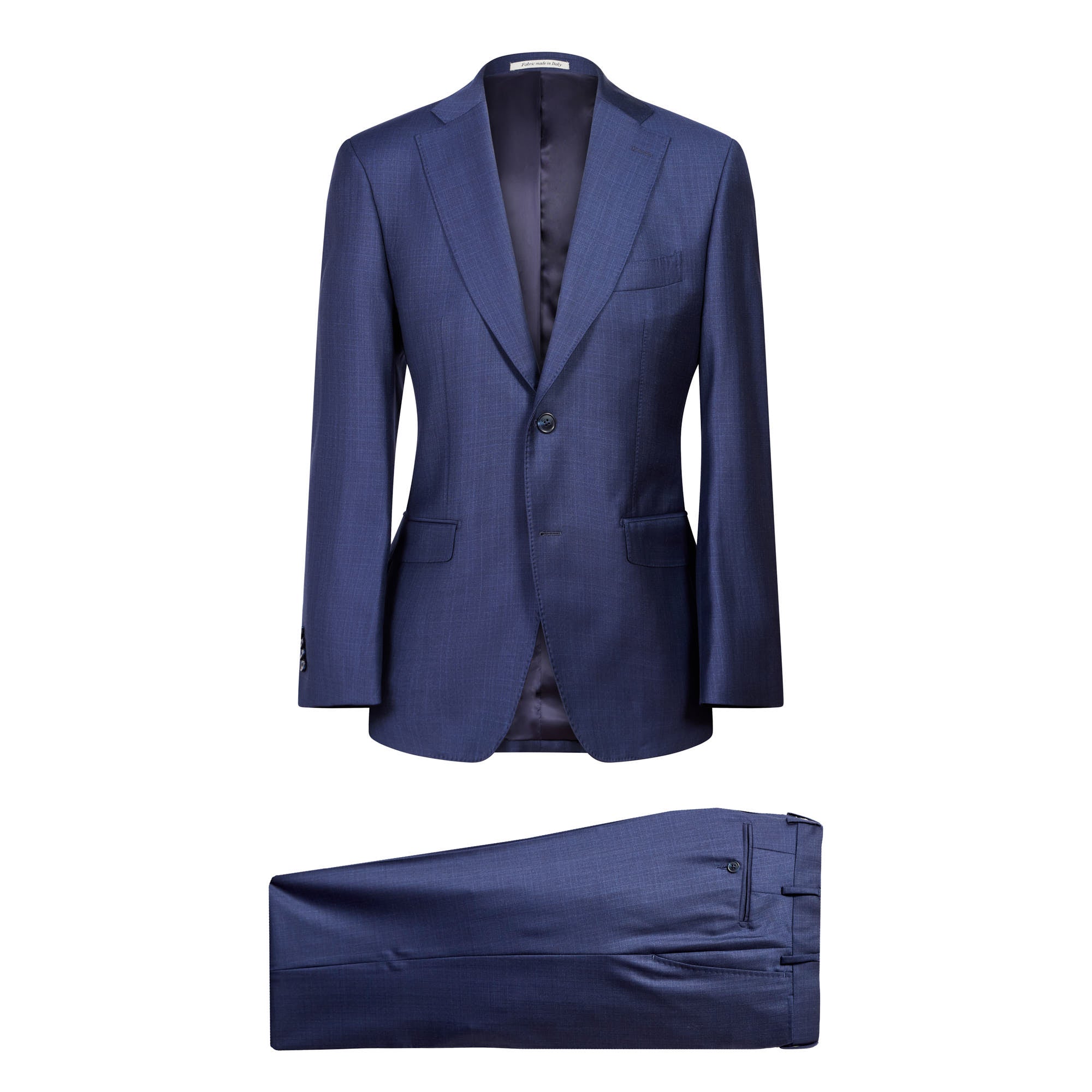 HENRY SARTORIAL Loro Piana 1/2 Canvas Suit MID NAVY - Henry BucksSuits23AW240208 - MDNV - 48