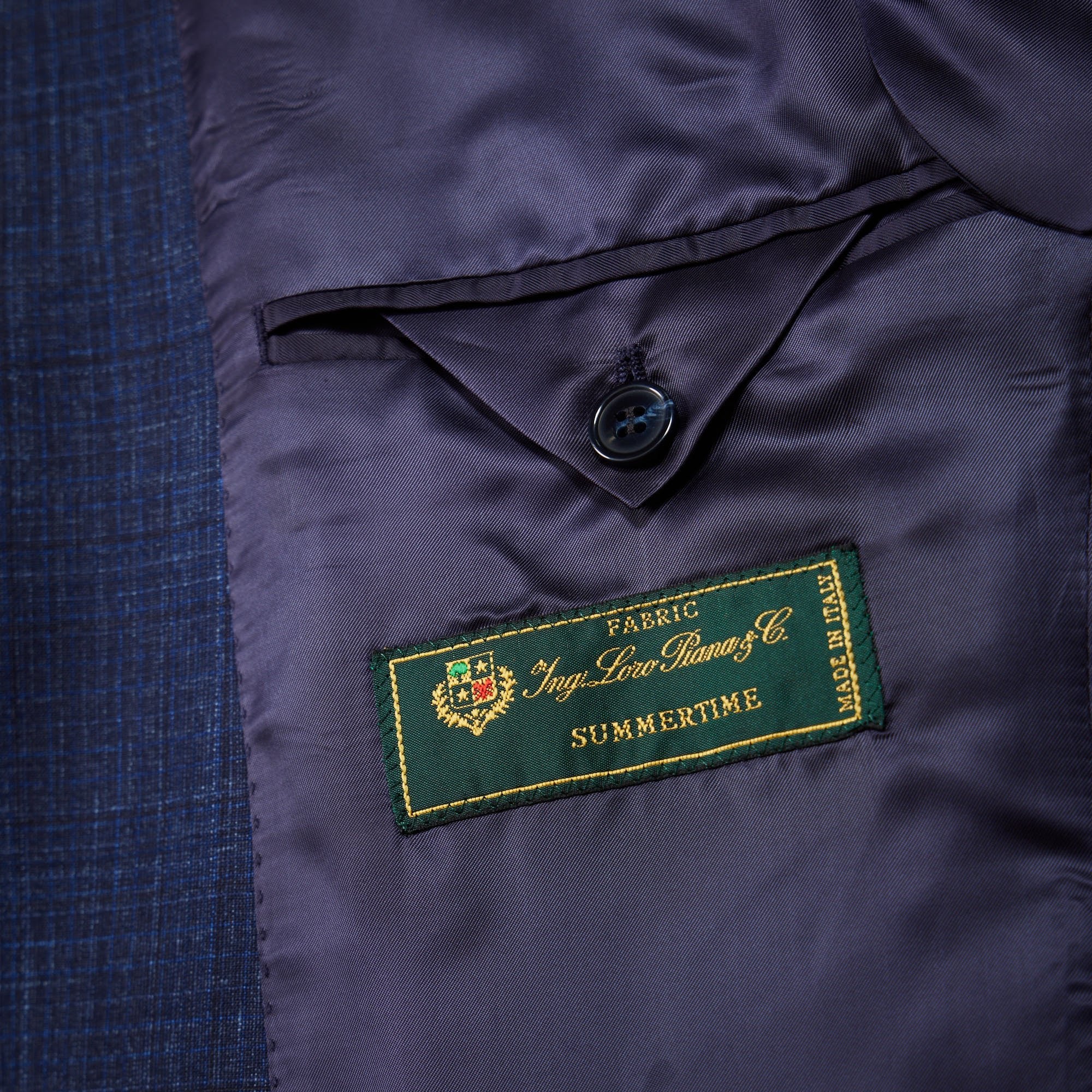 HENRY SARTORIAL Loro Piana 1/2 Canvas Suit MID NAVY - Henry BucksSuits23AW240209 - MDNV - 48