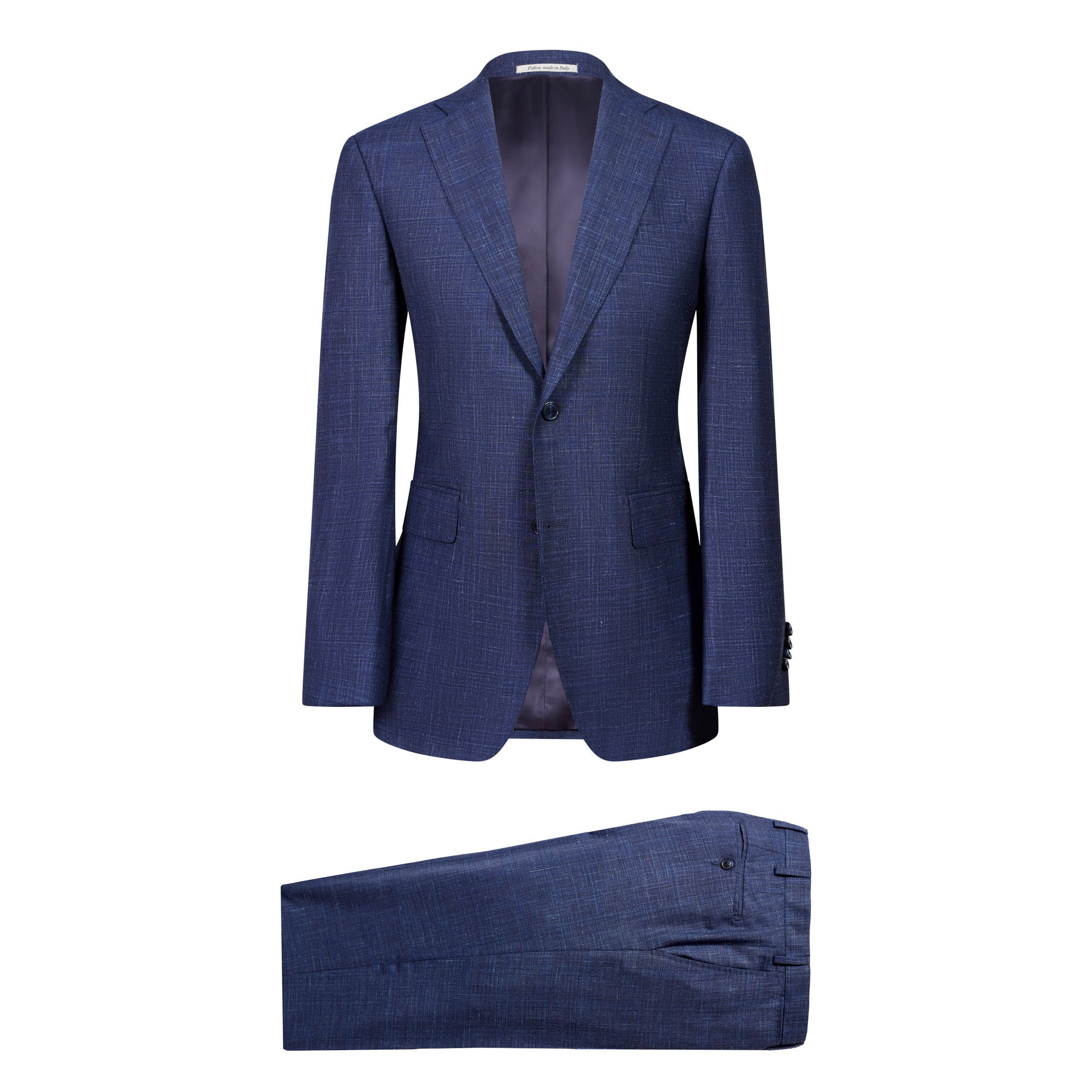 HENRY SARTORIAL Loro Piana 1/2 Canvas Suit MID NAVY - Henry BucksSuits23AW240209 - MDNV - 48