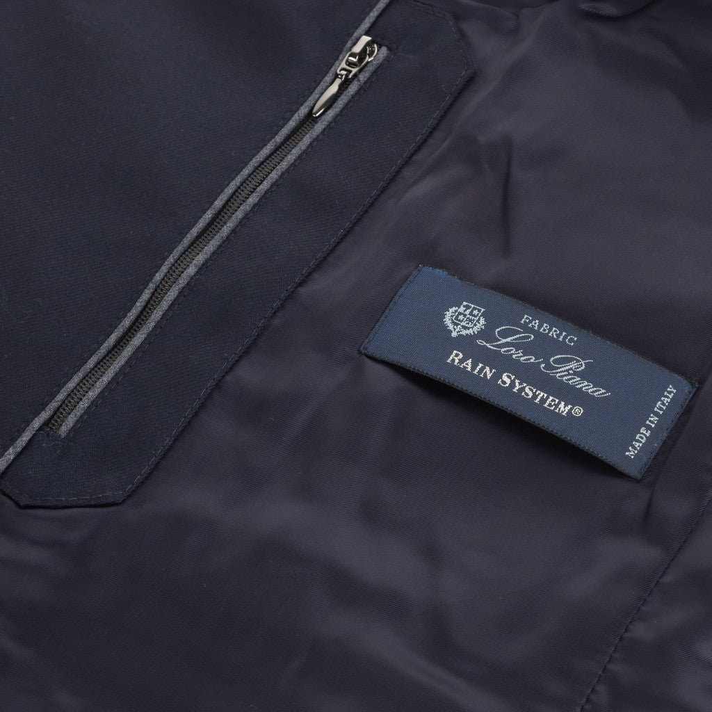 HENRY SARTORIAL Loro Piana Merino Puffer Jacket NAVY REG - Henry Bucks