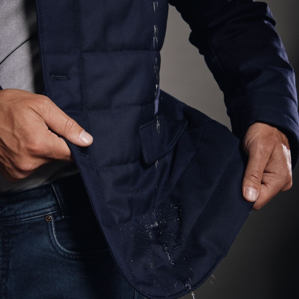 HENRY SARTORIAL Loro Piana Merino Puffer Jacket NAVY REG - Henry Bucks