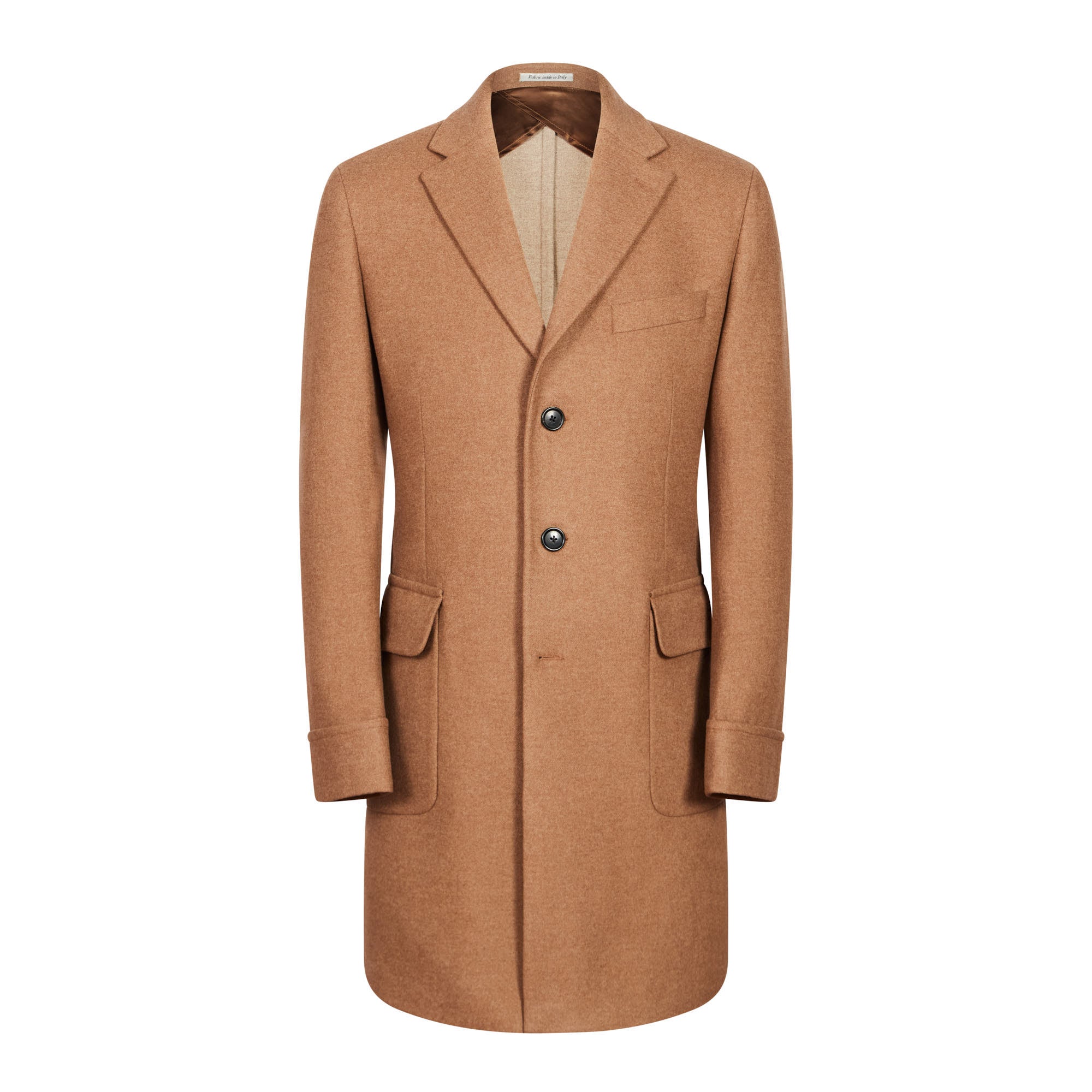 HENRY SARTORIAL Loro Piana Single Breasted Cashmere Overcoat CAMEL - Henry BucksOvercoats64AW240001 - CAMEL - 46