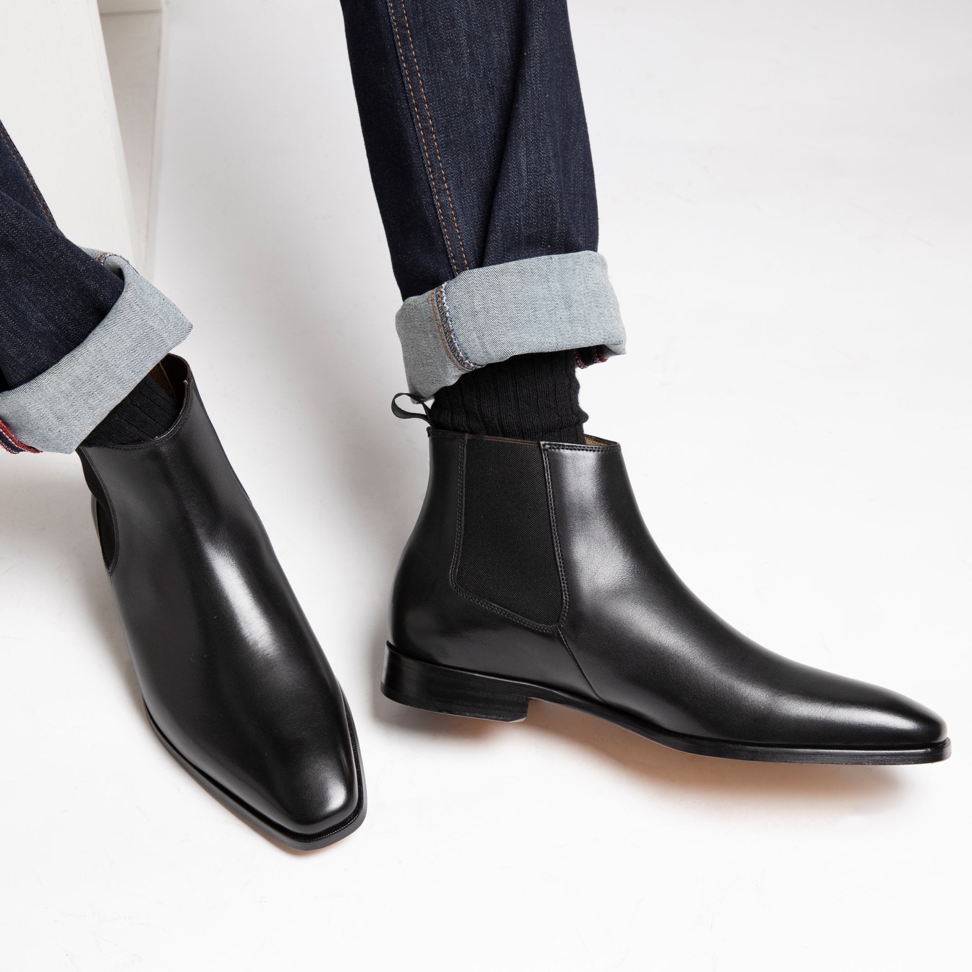 HENRY SARTORIAL Marcus Chelsea Boot BLACK - Henry BucksBoots80B0012 - BLCK - 5