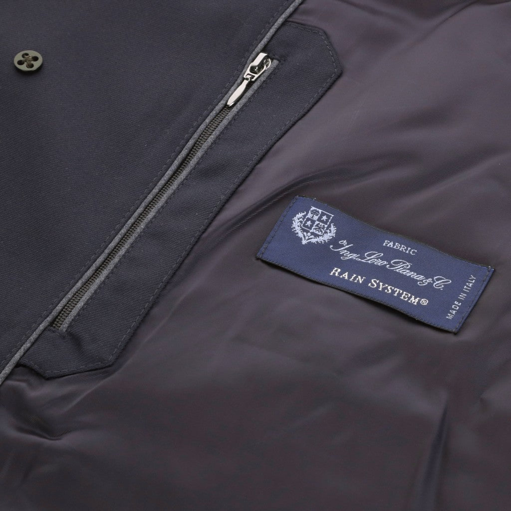 HENRY SARTORIAL Merino Classic Overcoat NAVY REG - Henry Bucks