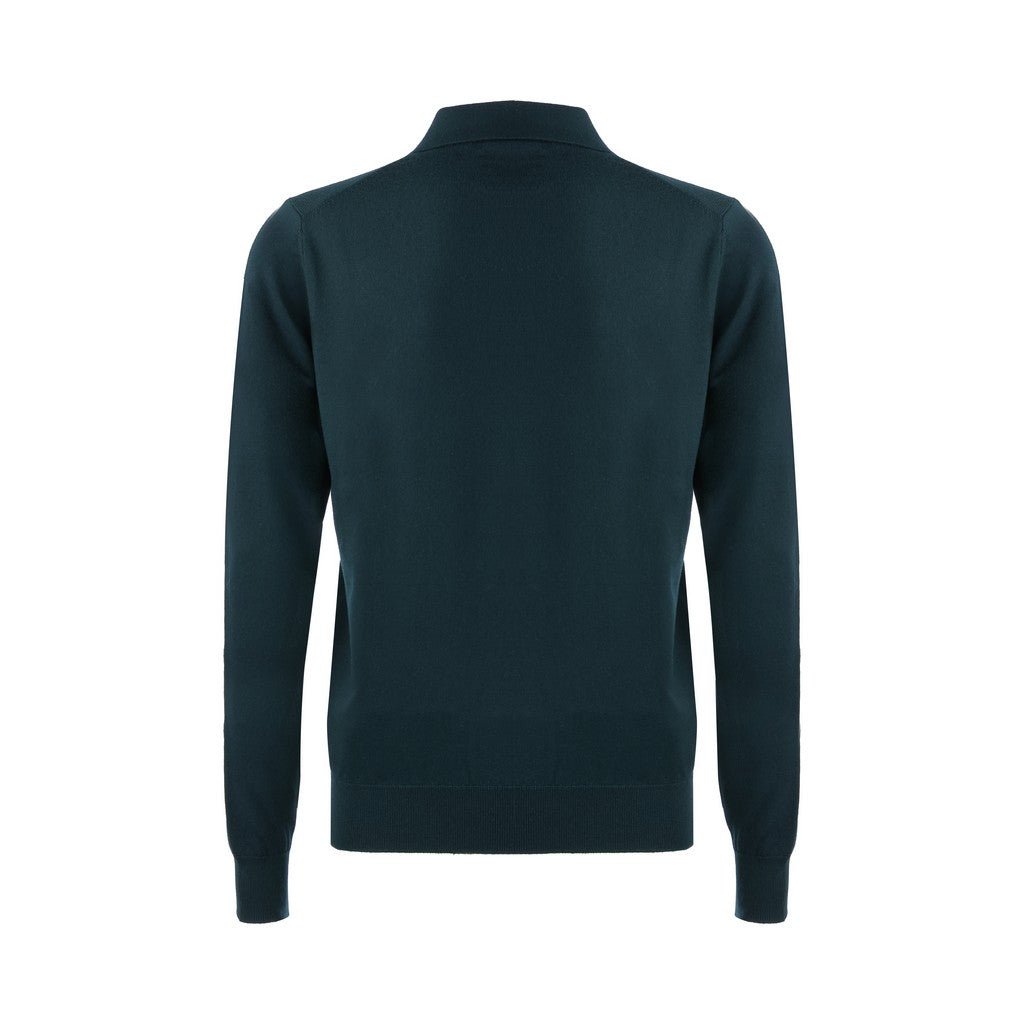 Henry Sartorial Merino Wool Button Front Knit OLIVE - Henry Bucks