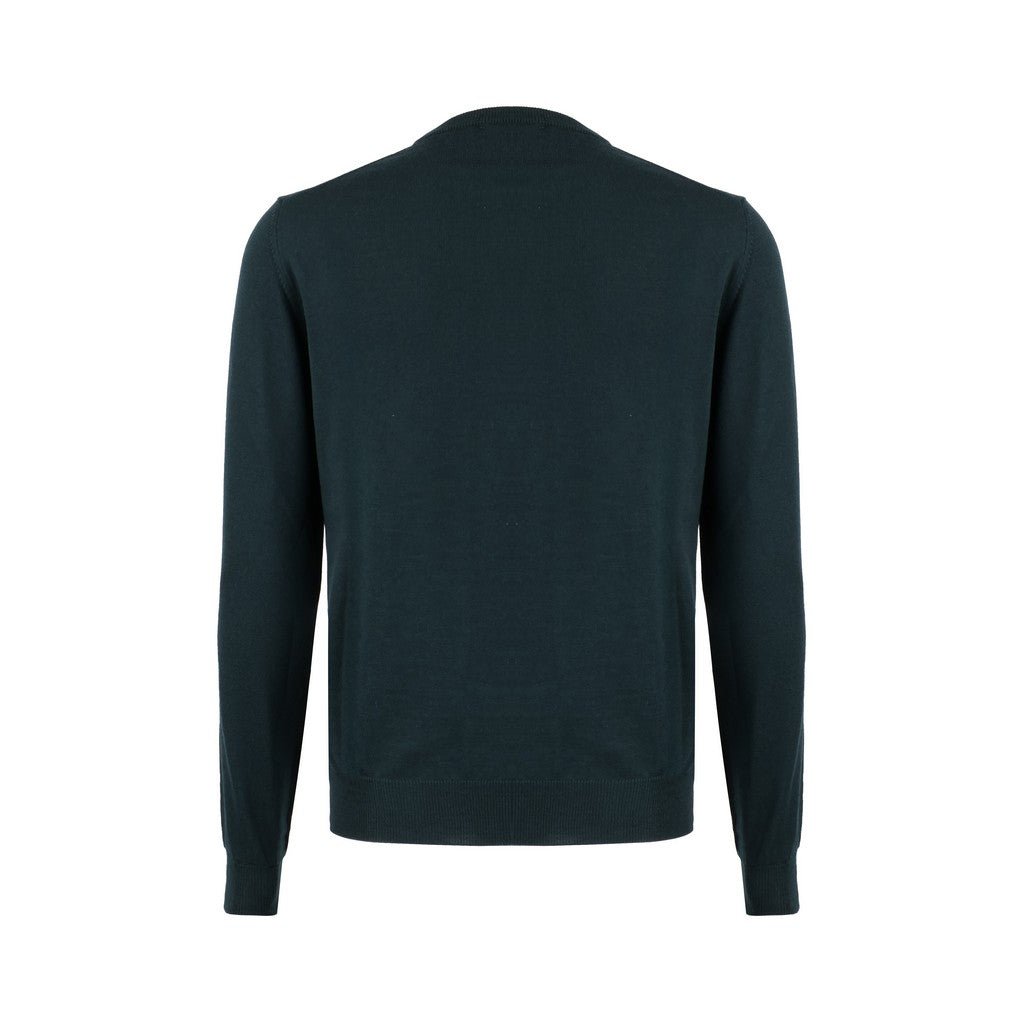 Henry Sartorial Merino Wool Crew Neck Knit OLIVE - Henry Bucks