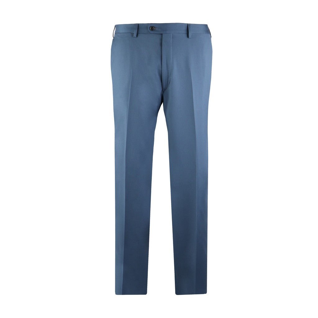 HENRY SARTORIAL Merino Wool Formal Trouser Dark Green - Henry Bucks
