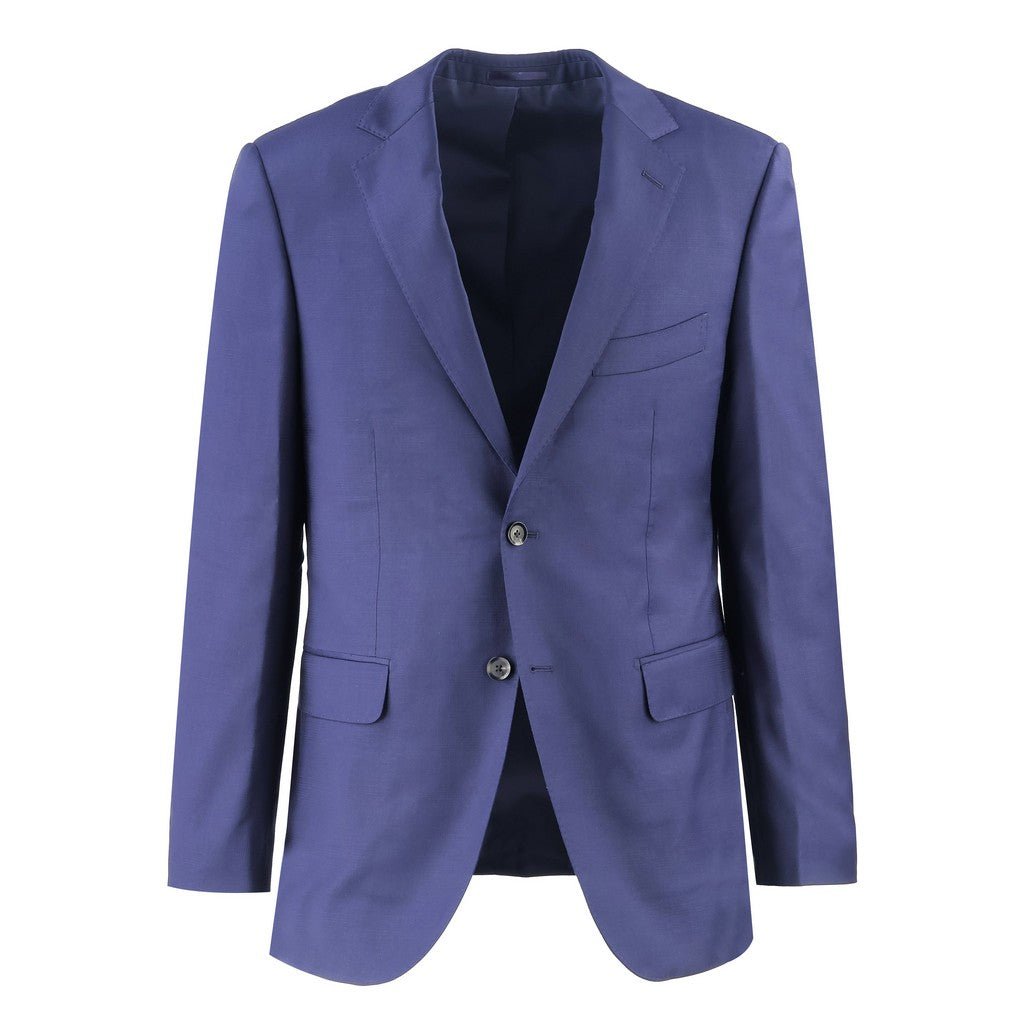 HENRY SARTORIAL Merino Wool Notch Lapel Suit NAVY - Henry Bucks