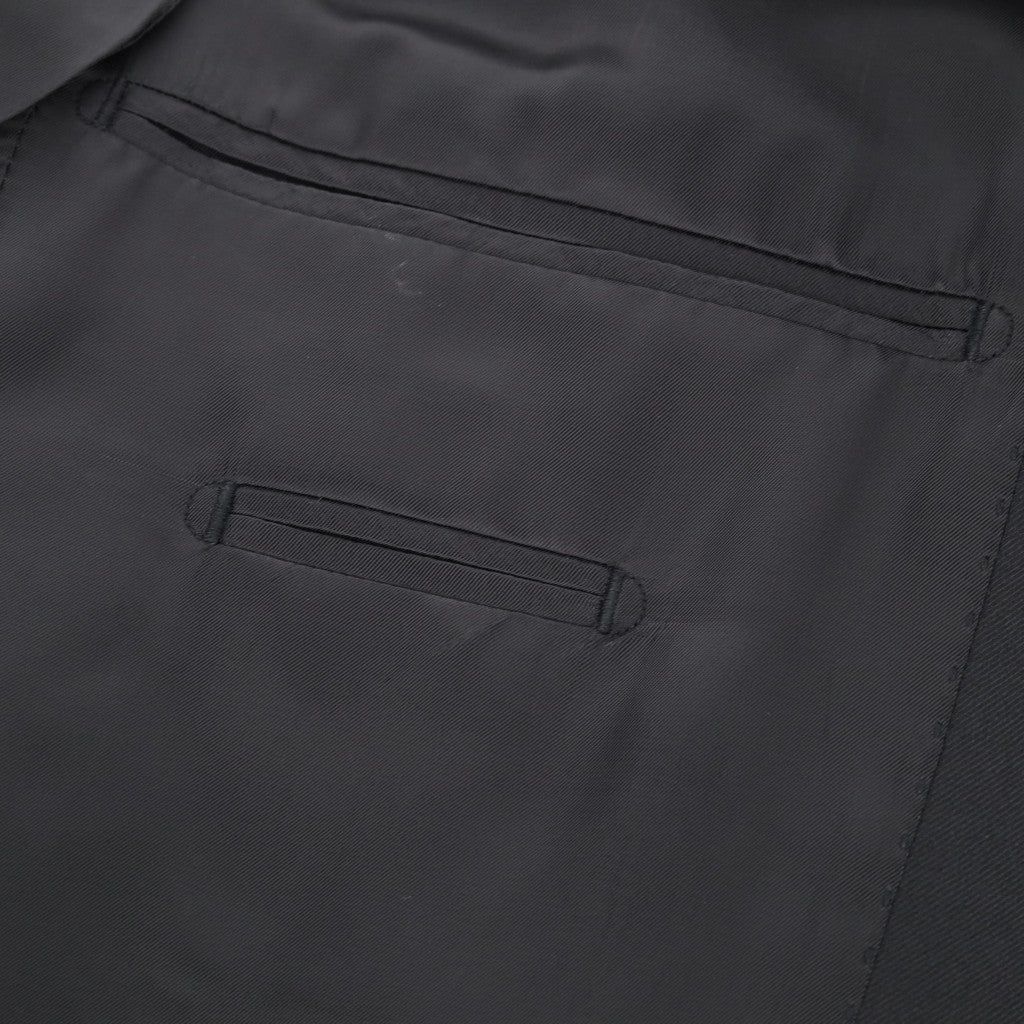 HENRY SARTORIAL Merino Wool Peak Lapel Suit BLACK - Henry Bucks