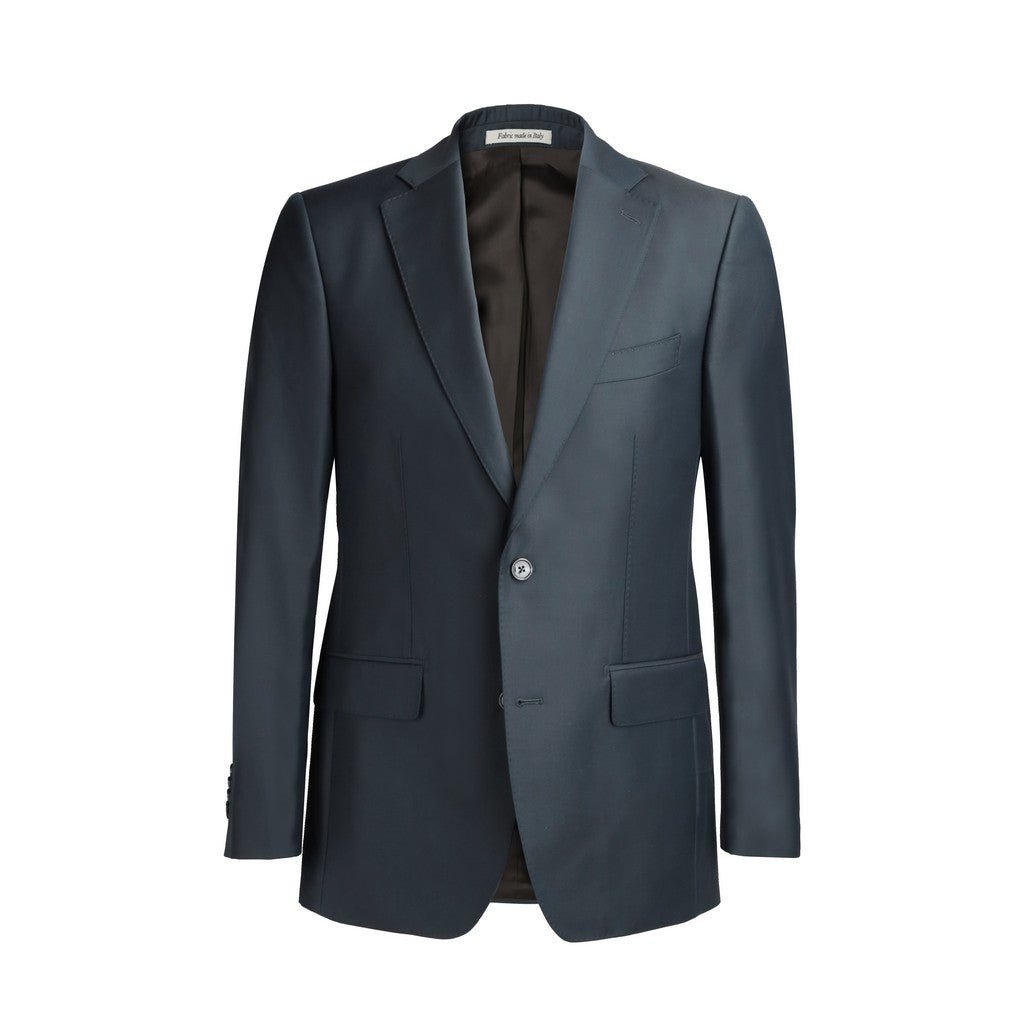 HENRY SARTORIAL Merino Wool Single Breasted Business Suit DARK GREEN REG - Henry Bucks