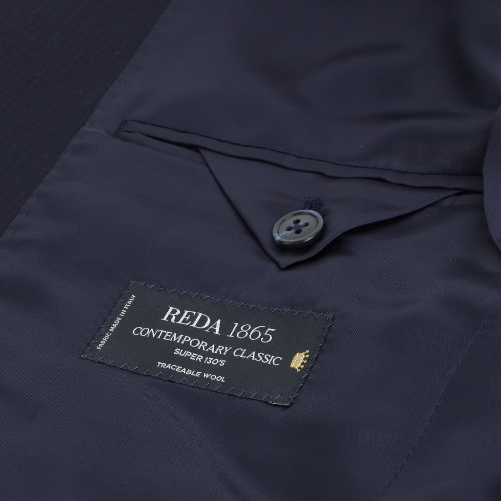 HENRY SARTORIAL Merino Wool Single Breasted Suit NAVY REG - Henry Bucks