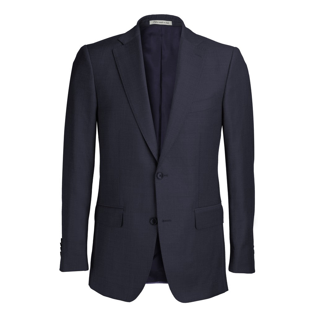 HENRY SARTORIAL Microfancy Wool Single Breasted Suit NAVY REG - Henry Bucks