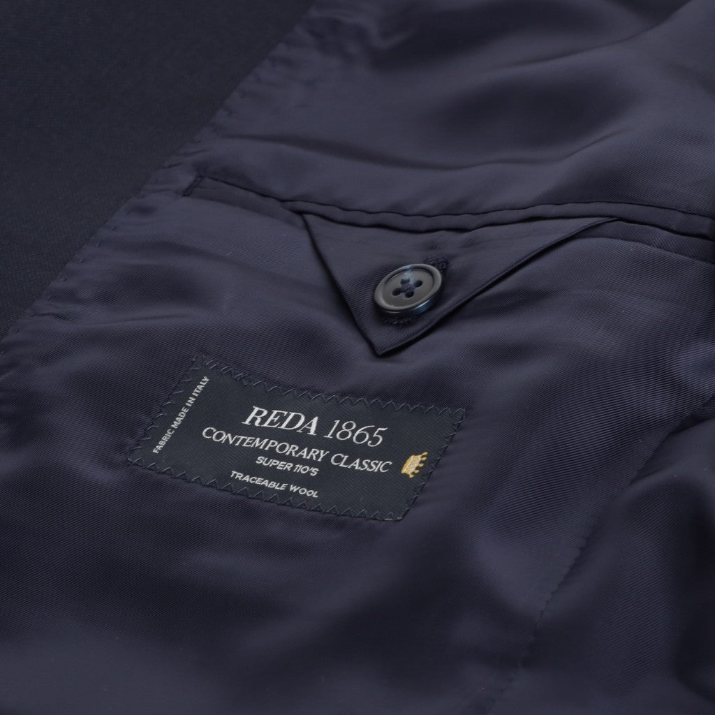 HENRY SARTORIAL Microfancy Wool Single Breasted Suit NAVY REG - Henry Bucks