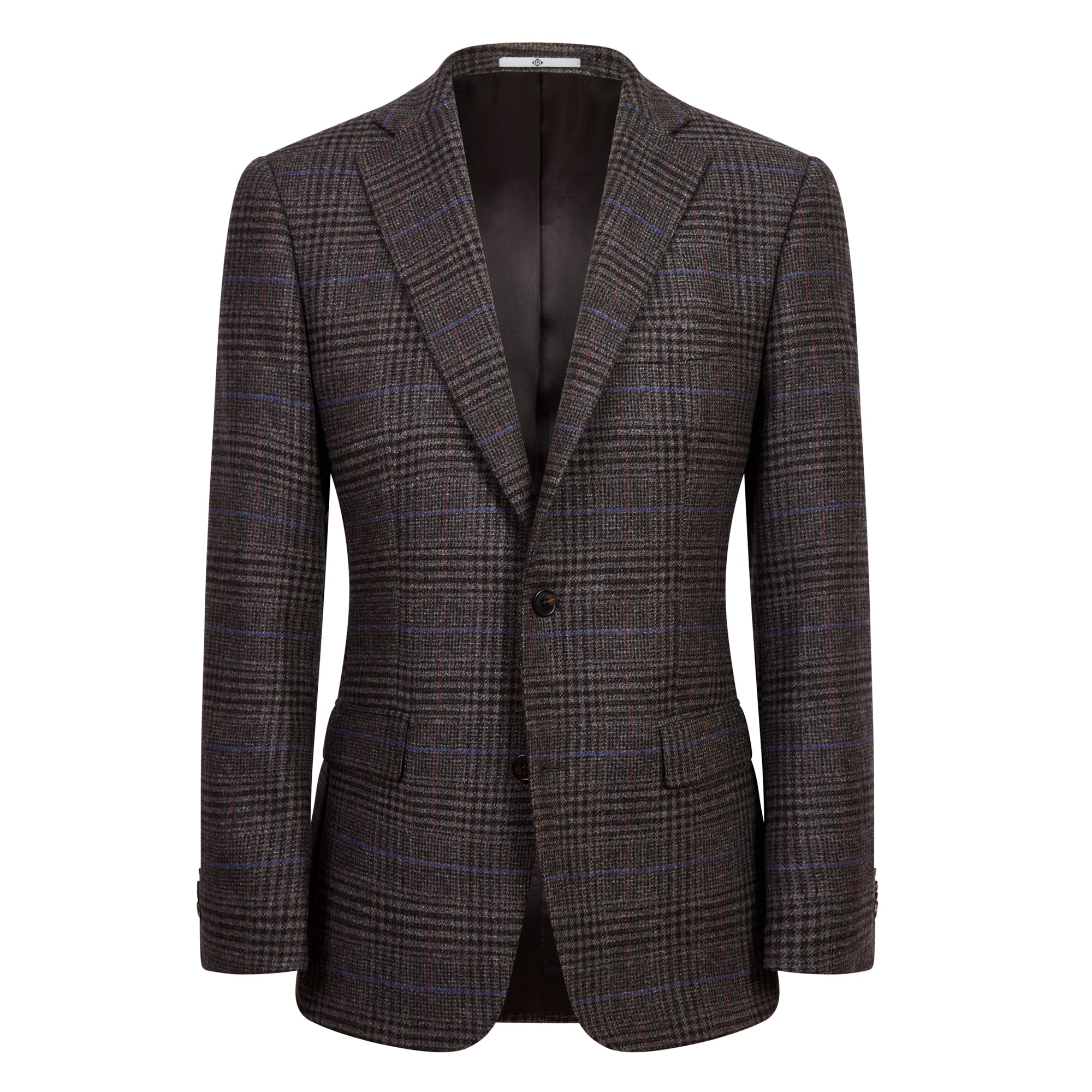 HENRY SARTORIAL Multi Check Blazer BLUE/BROWN - Henry BucksBlazers33AW230026 - BLUBRN - 48