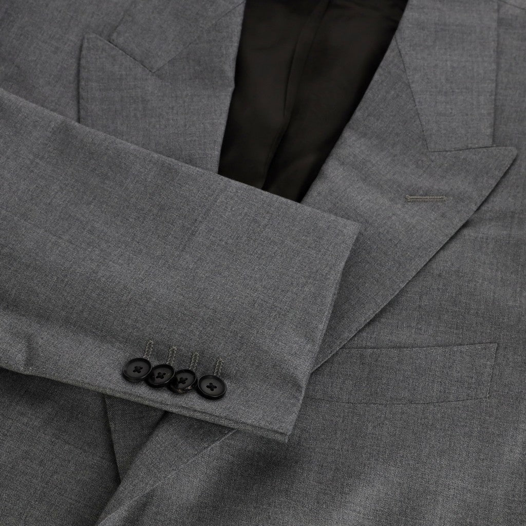 HENRY SARTORIAL Must Peak Lapel 2 Button Suit GREY REG - Henry Bucks