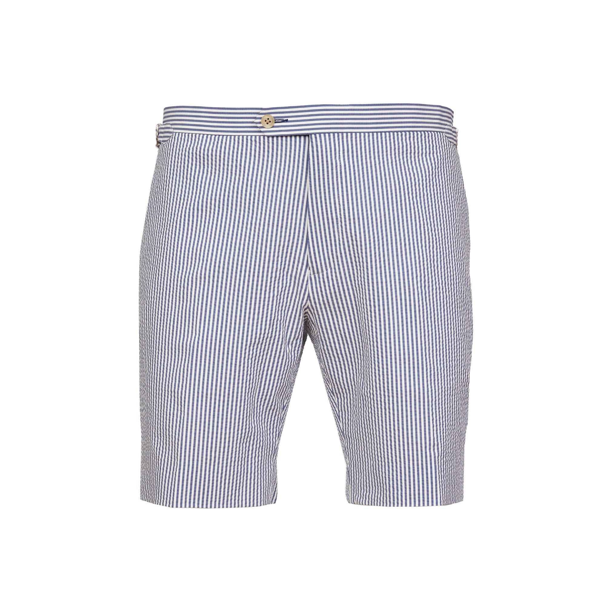 HENRY SARTORIAL Orleans Seersucker Shorts NAVY/WHITE REG - Henry BucksShorts38SS220030 - NVWH - R - 30