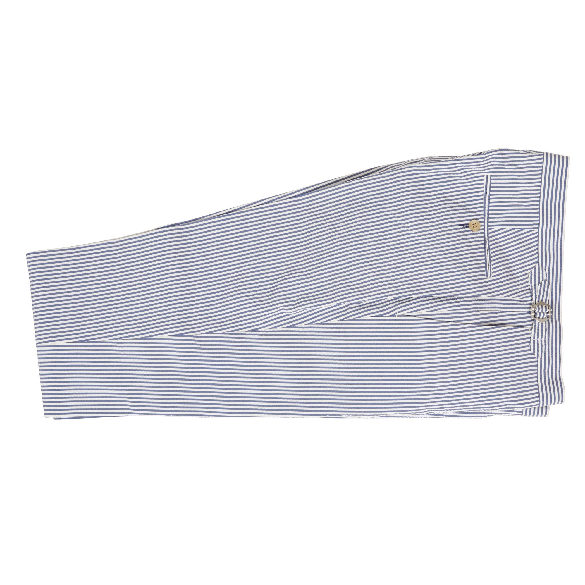 HENRY SARTORIAL Orleans Seersucker Trousers NAVY/WHITE REG - Henry BucksTrouser - Formal38SS220032 - NVWH - R - 30