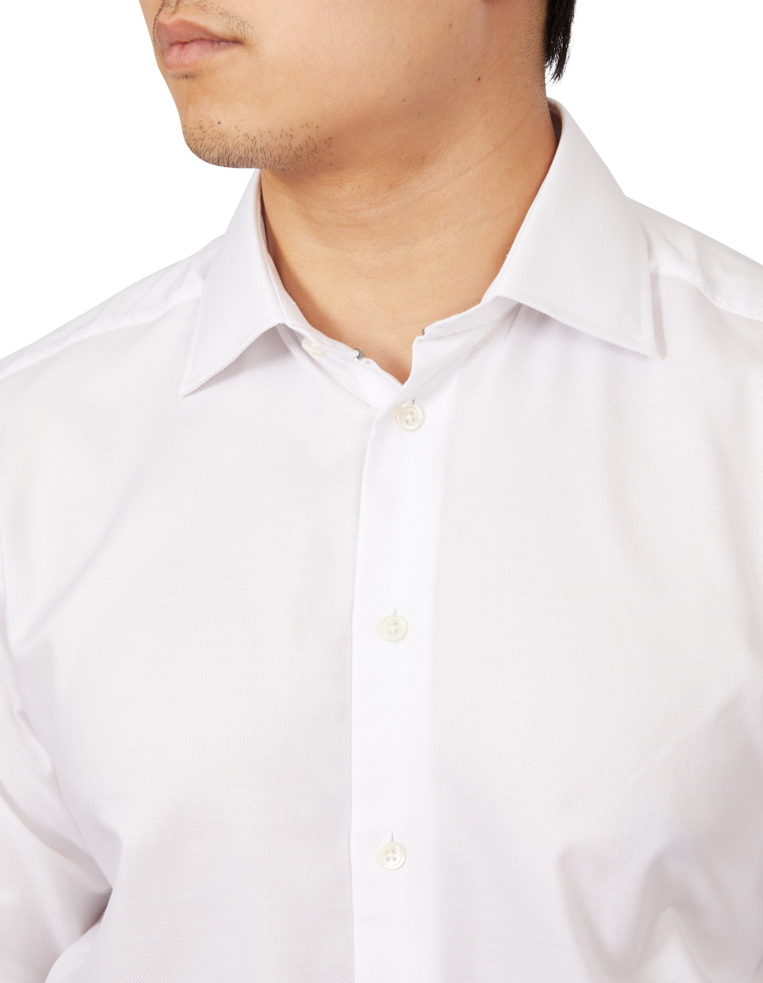 HENRY SARTORIAL Oxford Shirt Contemporary WHITE - Henry BucksShirts01SS220016 - WHTE - 37