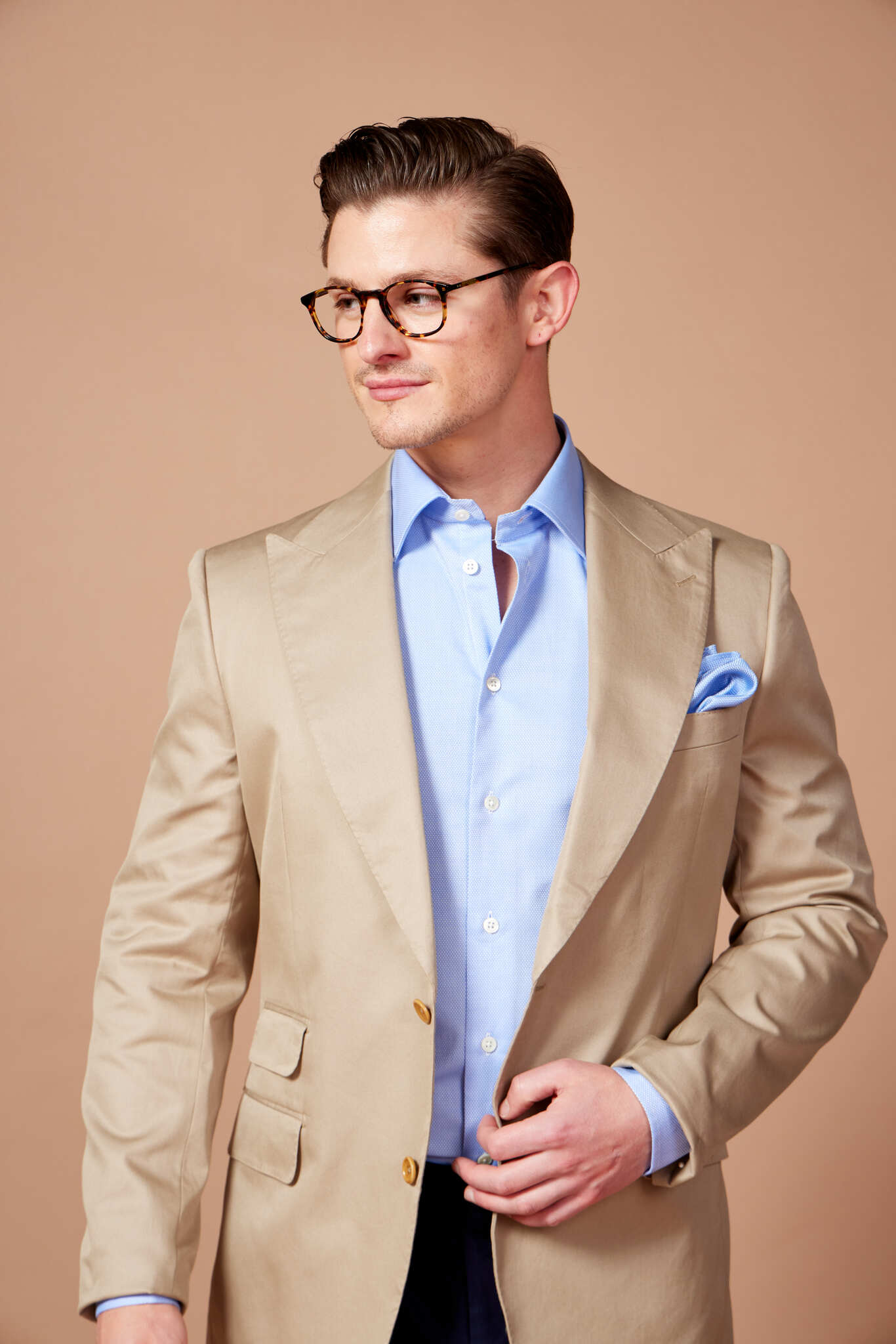 HENRY SARTORIAL Parma Cotton Blazer BEIGE REG - Henry BucksBlazers33AW230007 - BEIG - R - 48