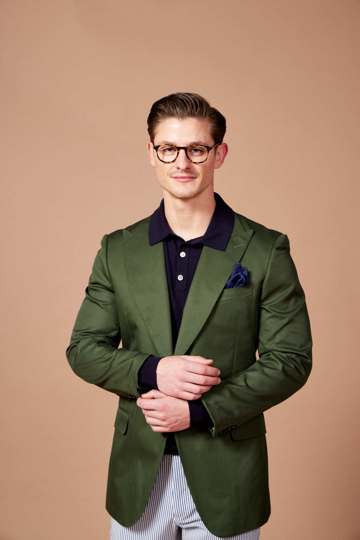 HENRY SARTORIAL Parma Cotton Blazer GREEN REG - Henry BucksBlazers33AW230007 - GREN - R - 48