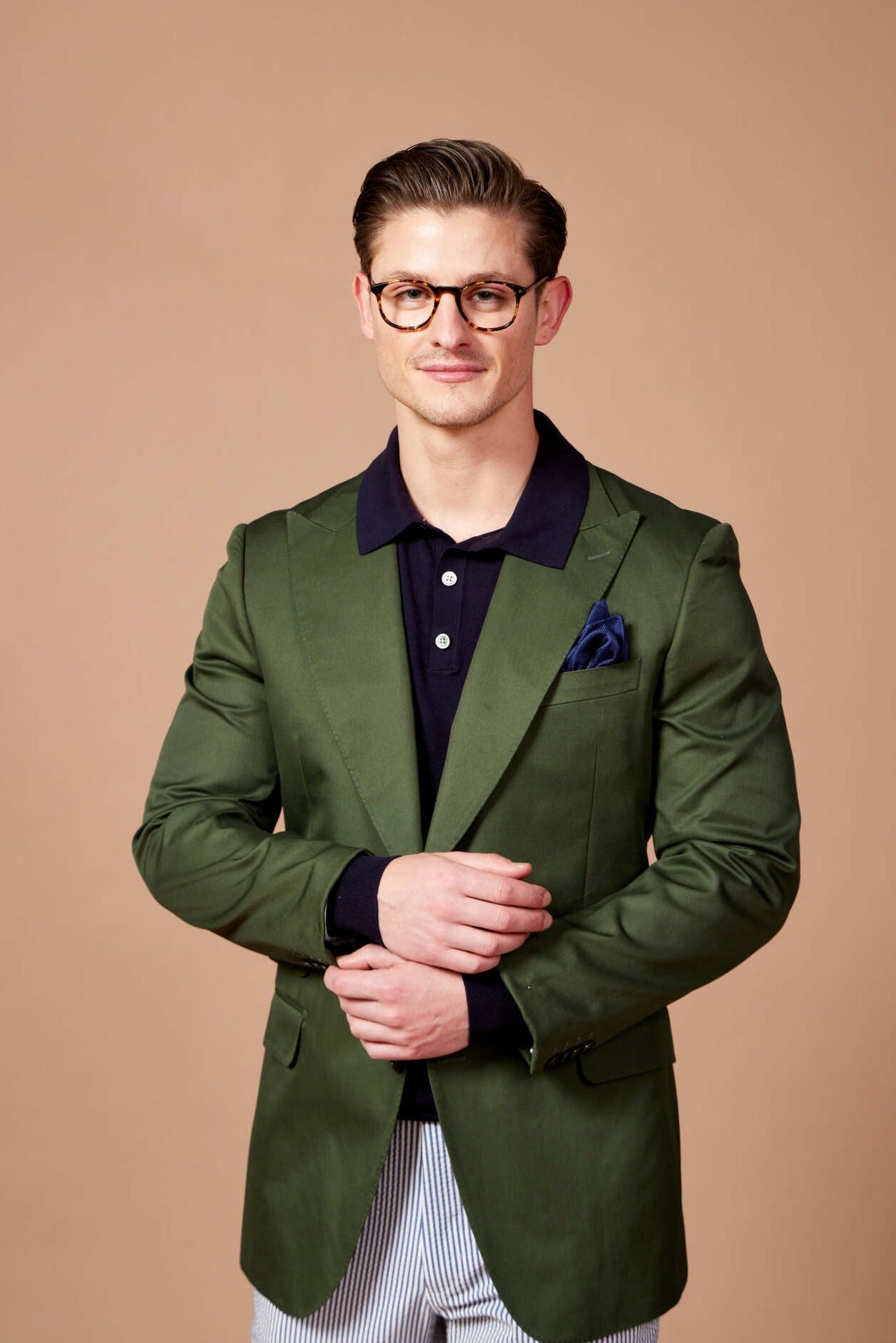 HENRY SARTORIAL Parma Cotton Blazer GREEN REG - Henry BucksBlazers33AW230007 - GREN - R - 48