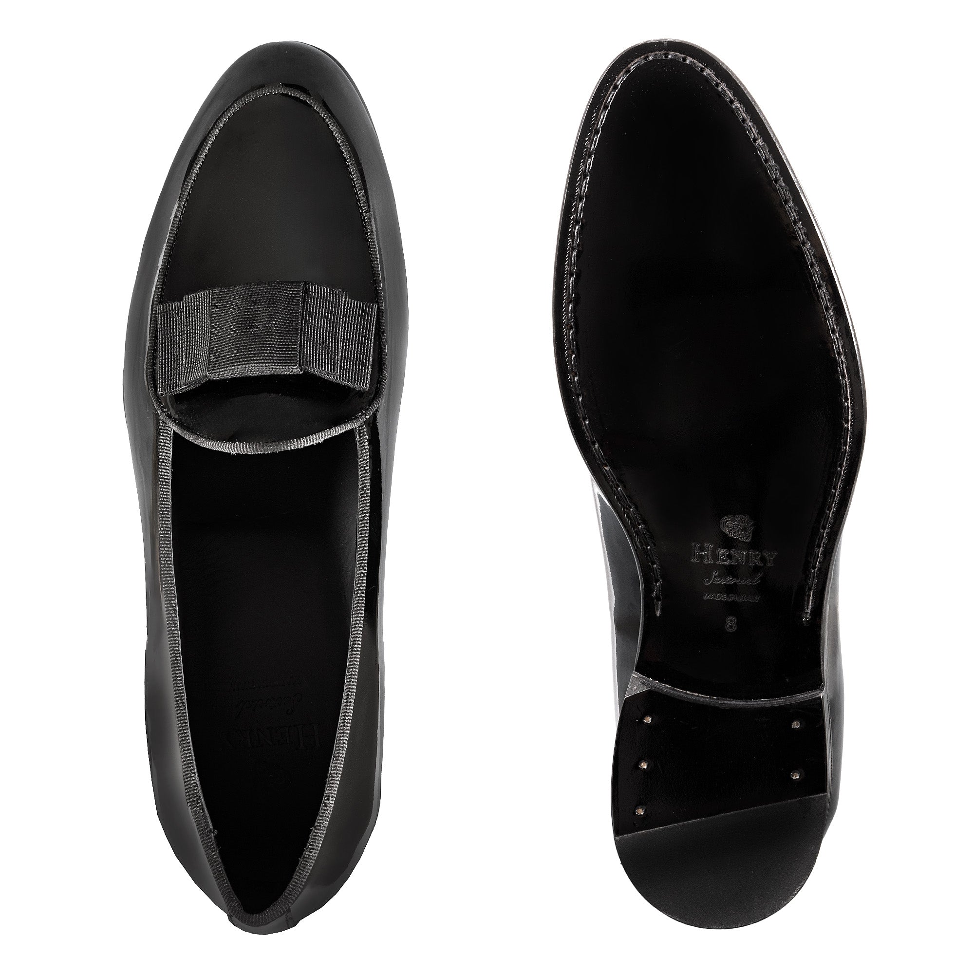 HENRY SARTORIAL Patent Leather Dress Shoes BLACK - Henry Bucks