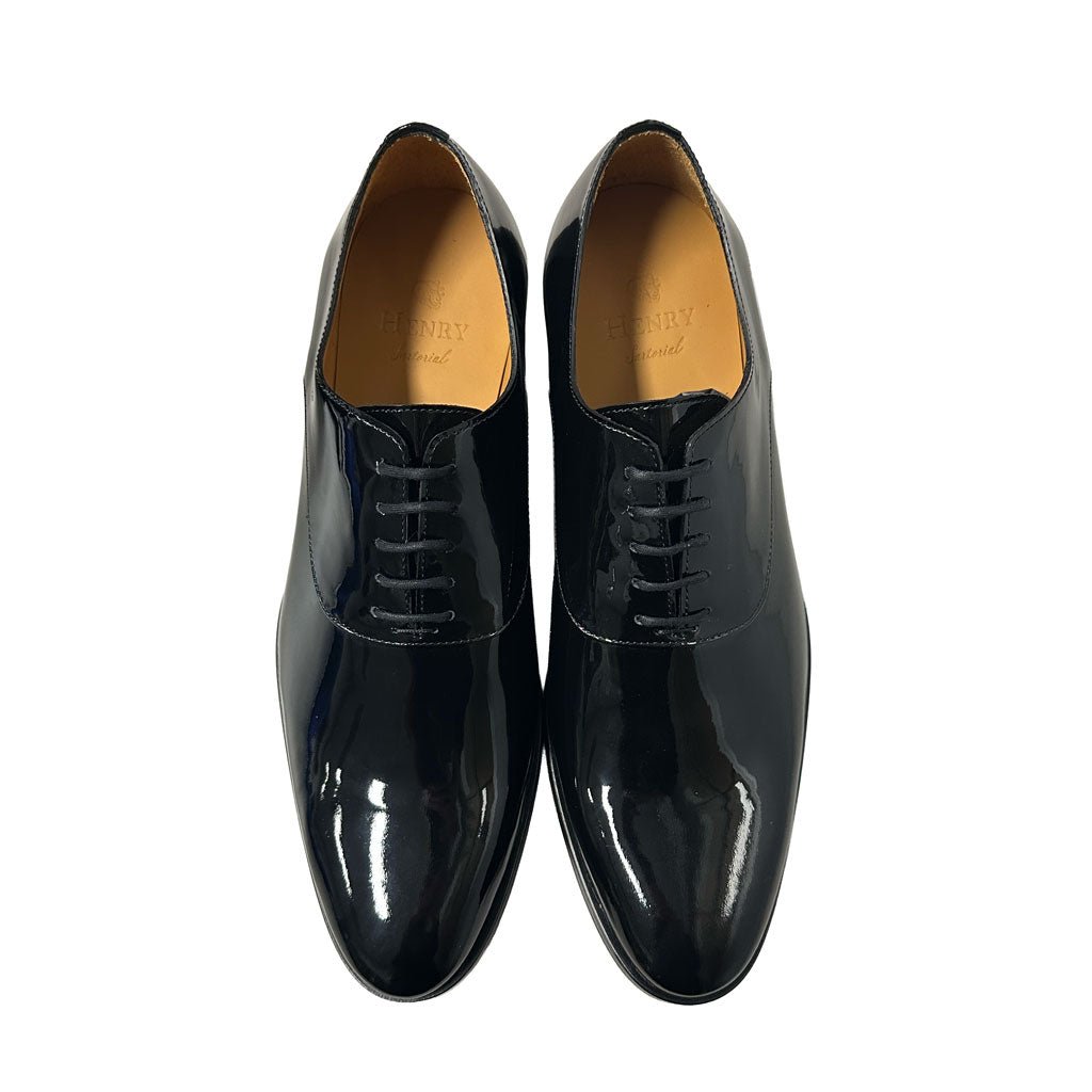 HENRY SARTORIAL Patent Leather Oxford BLACK - Henry Bucks