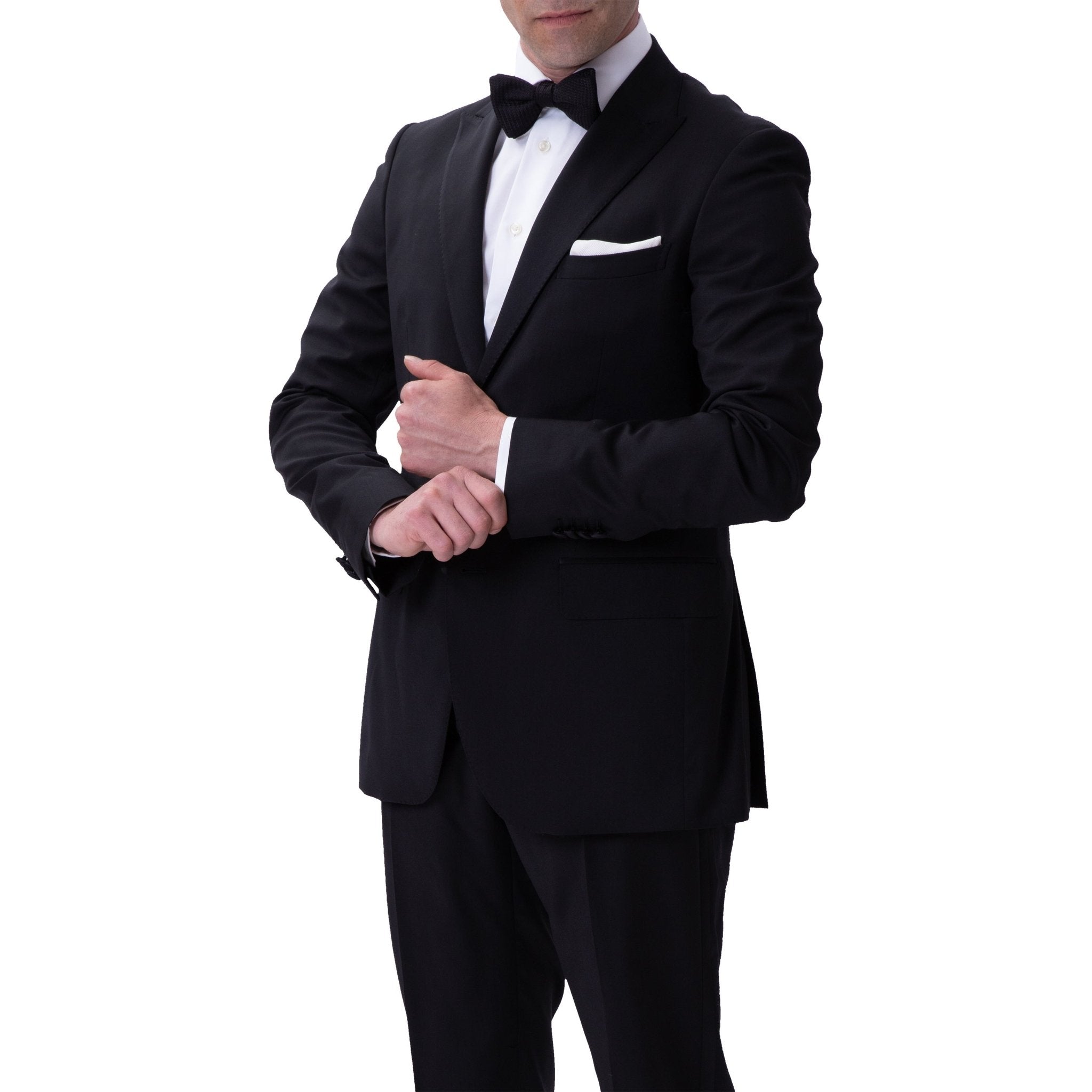 HENRY SARTORIAL Peak Collar Dinner Suit BLACK LG - Henry BucksSuits9000136 - BLCK - L - 52