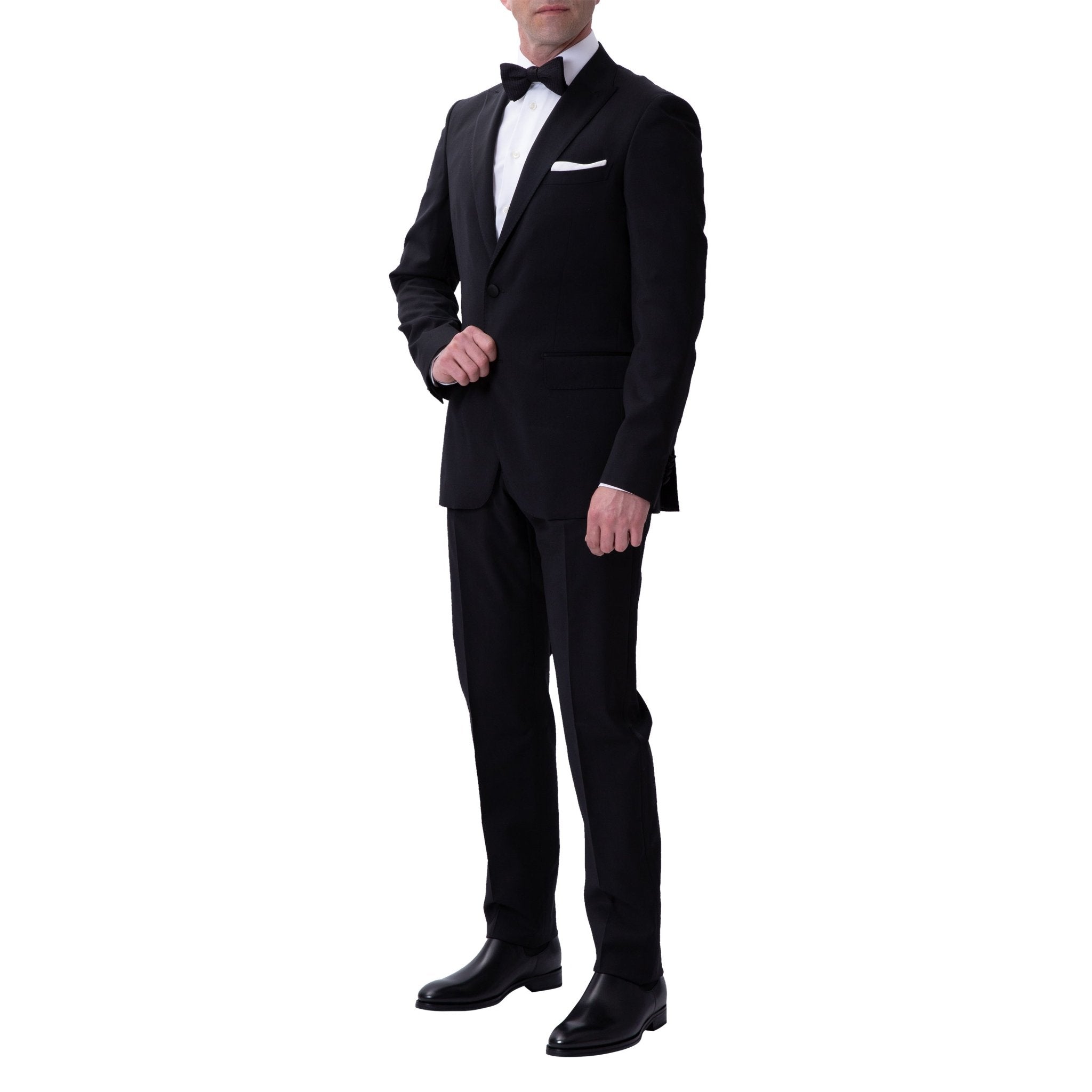 HENRY SARTORIAL Peak Collar Dinner Suit BLACK LG - Henry BucksSuits9000136 - BLCK - L - 52