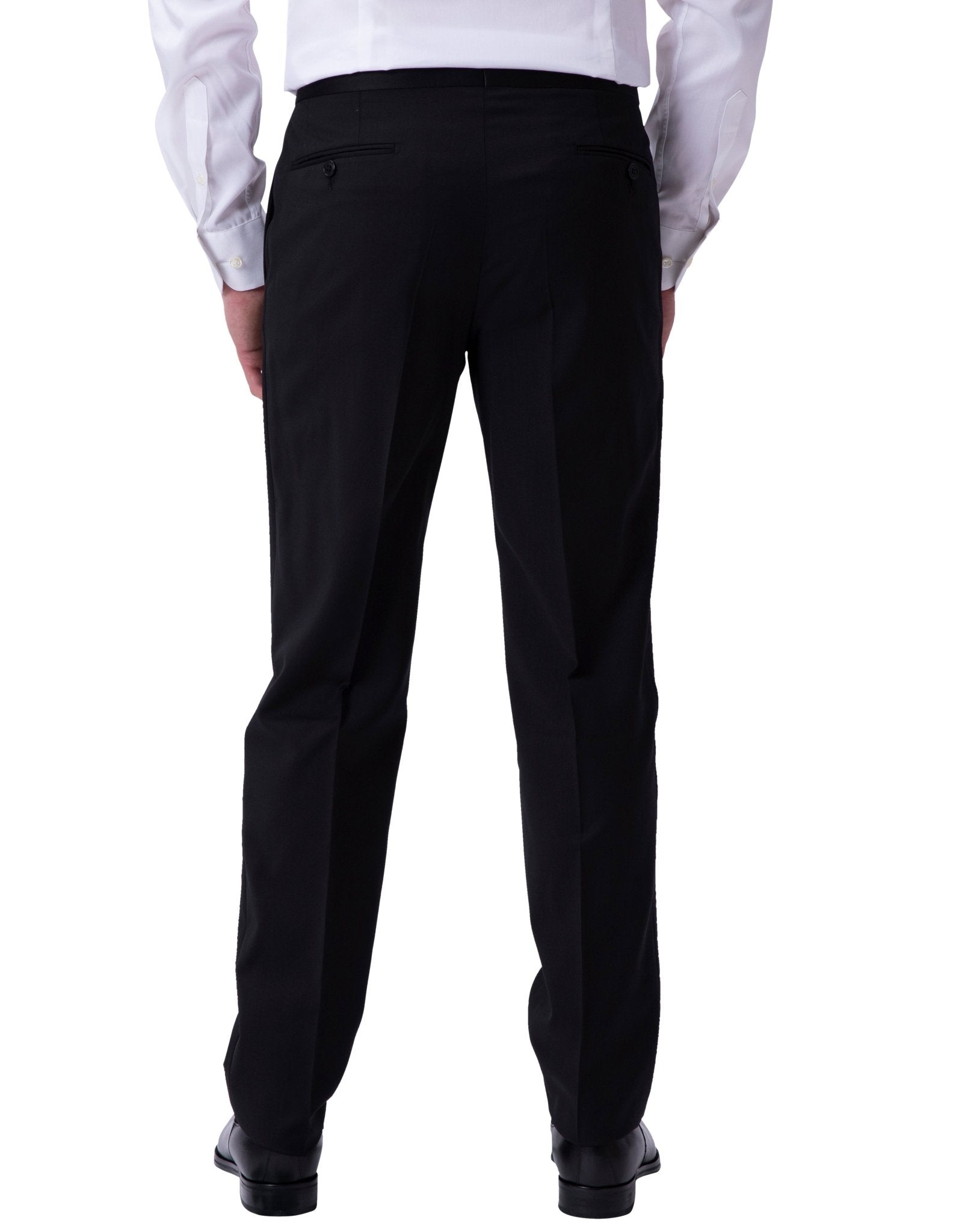 HENRY SARTORIAL Peak Collar Dinner Suit BLACK REG - Henry BucksSuits9000136 - BLCK - R - 46