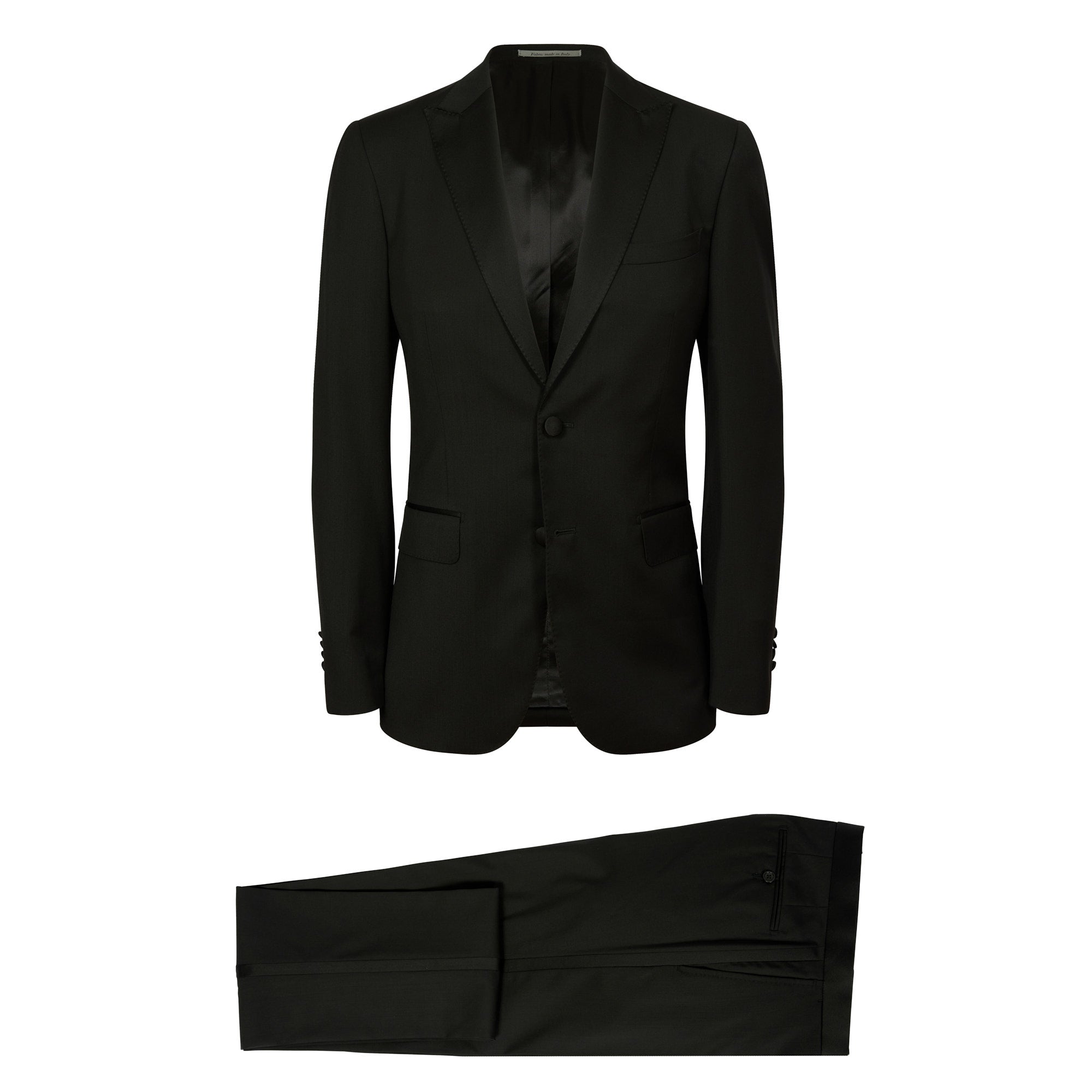 HENRY SARTORIAL Peak Collar Dinner Suit BLACK REG - Henry BucksSuits9000136 - BLCK - R - 46