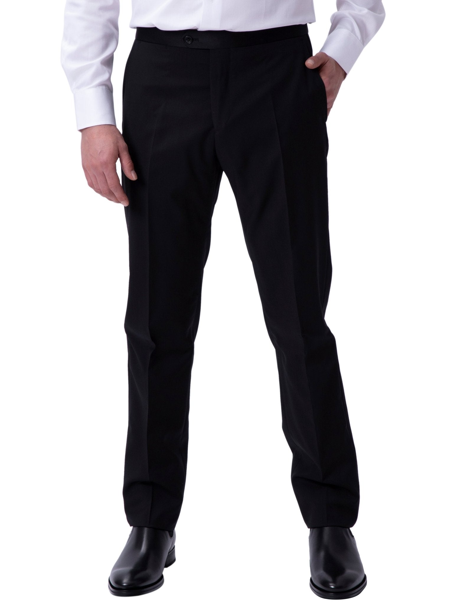 HENRY SARTORIAL Peak Collar Dinner Suit BLACK REG - Henry BucksSuits9000136 - BLCK - R - 46