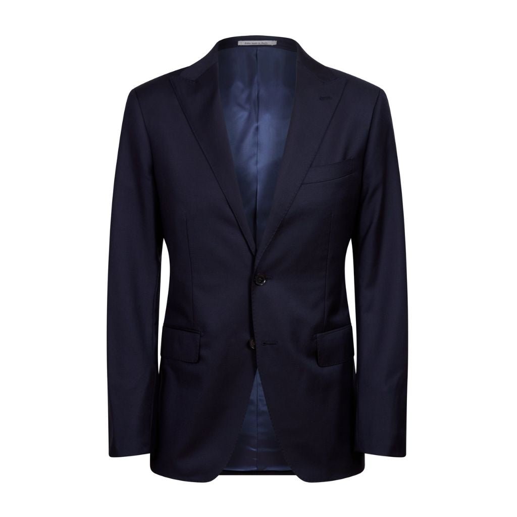 HENRY SARTORIAL Peak Lapel Blazer NAVY REG - Henry Bucks