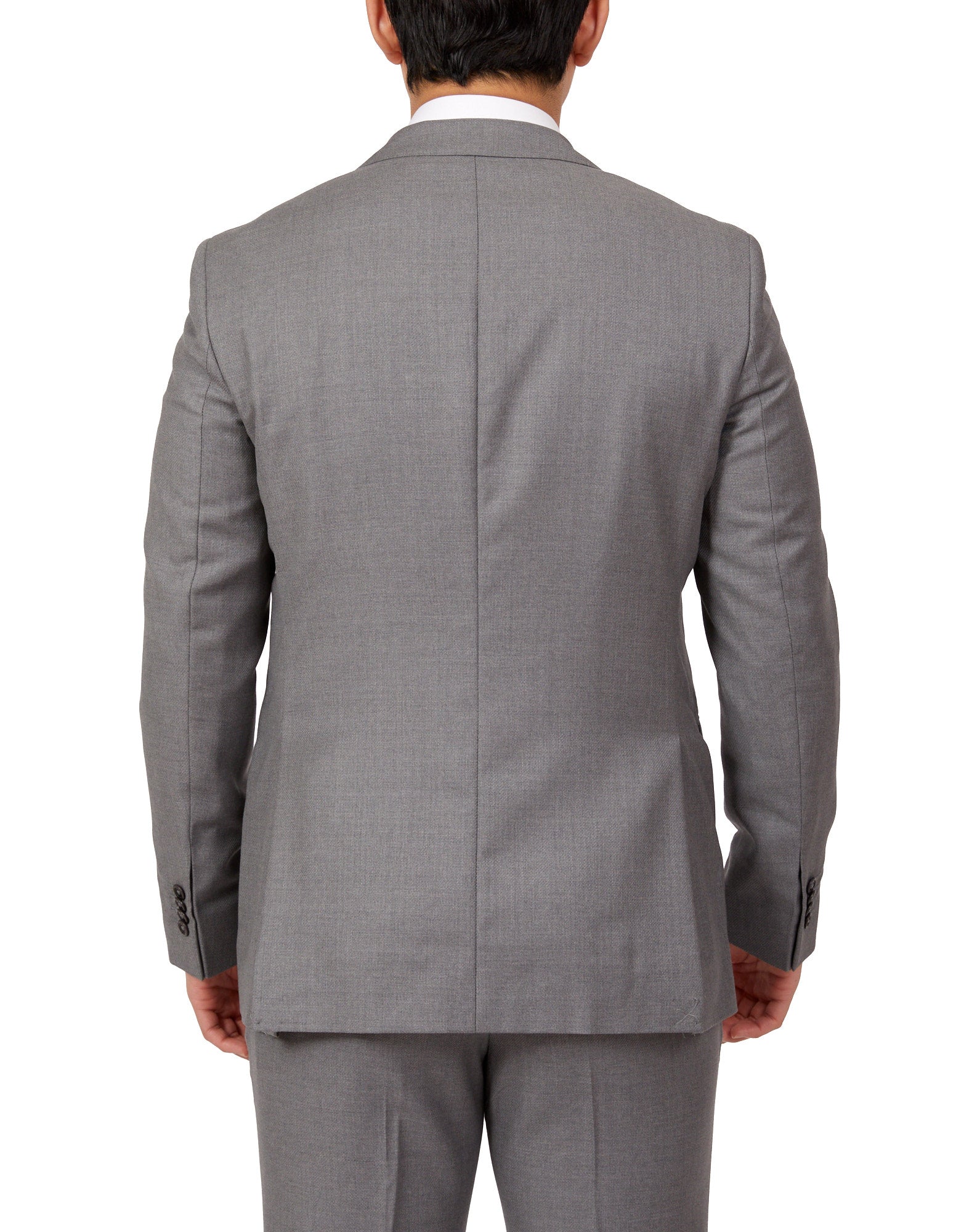 HENRY SARTORIAL Peak Lapel Micro Weave Suit GREY LG - Henry BucksSuits23AW220007 - GREY - L - 54