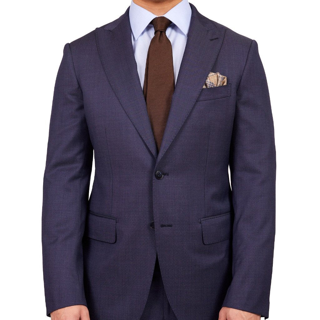 HENRY SARTORIAL Peak Lapel Suit BLUE REG - Henry BucksSuits23SS220010 - BLUE - R - 48