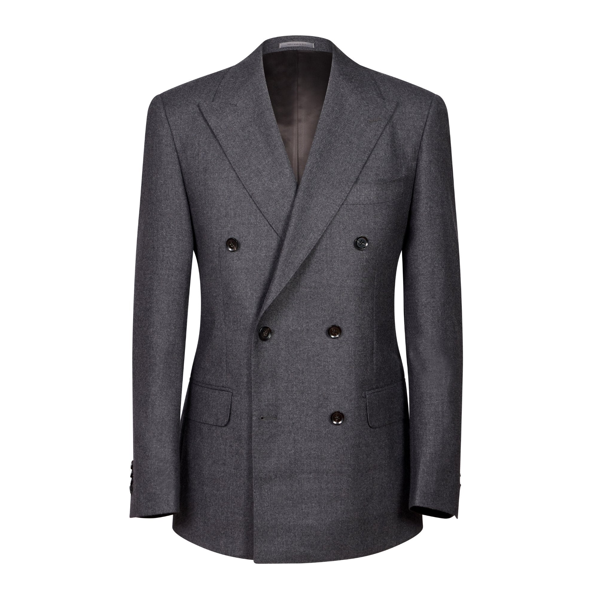 HENRY SARTORIAL Peak Lapel Suit CHARCOAL REG - Henry BucksSuits60AW240003 - CHCL - R - 48