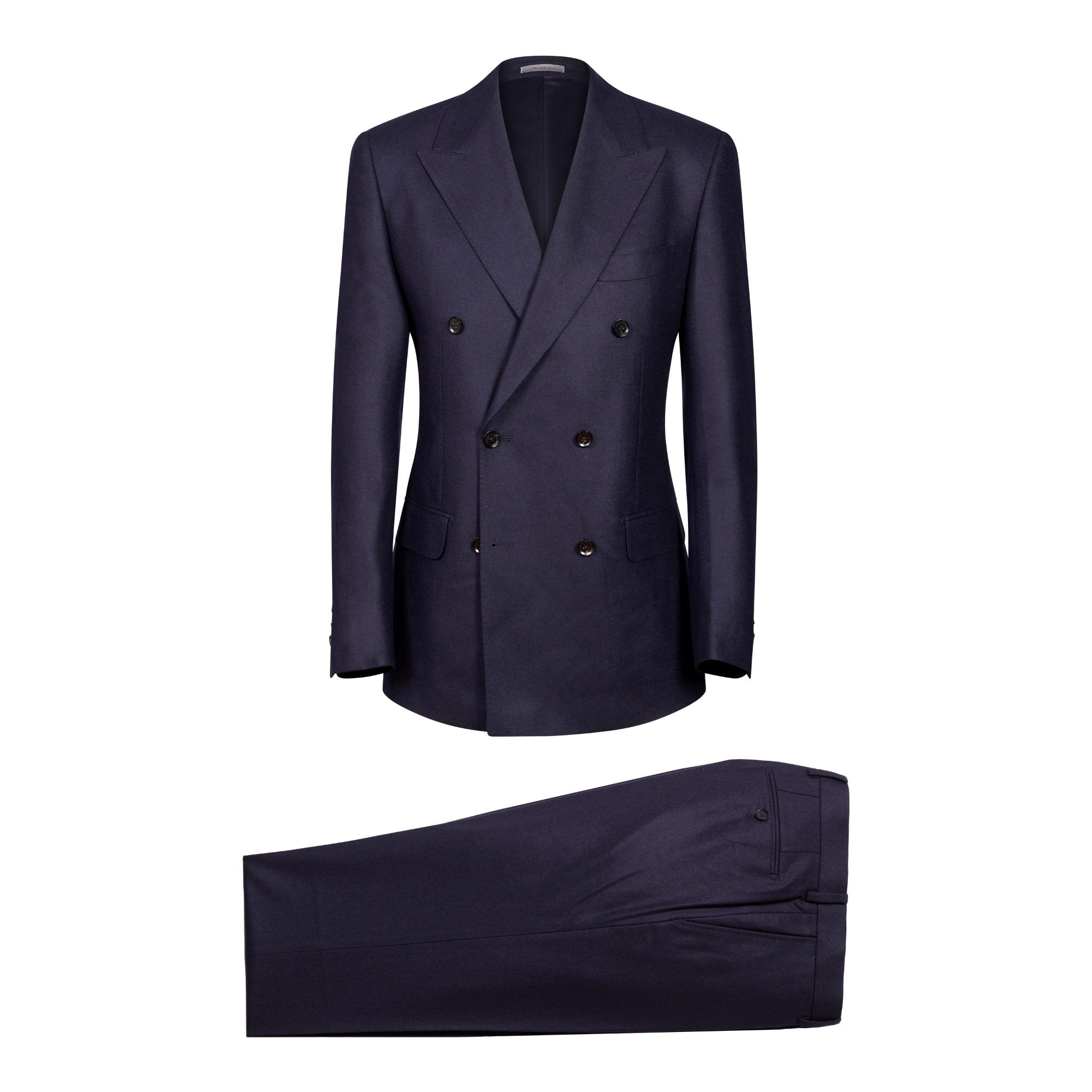 HENRY SARTORIAL Peak Lapel Suit NAVY REG - Henry BucksSuits60AW240002 - NAVY - R - 48