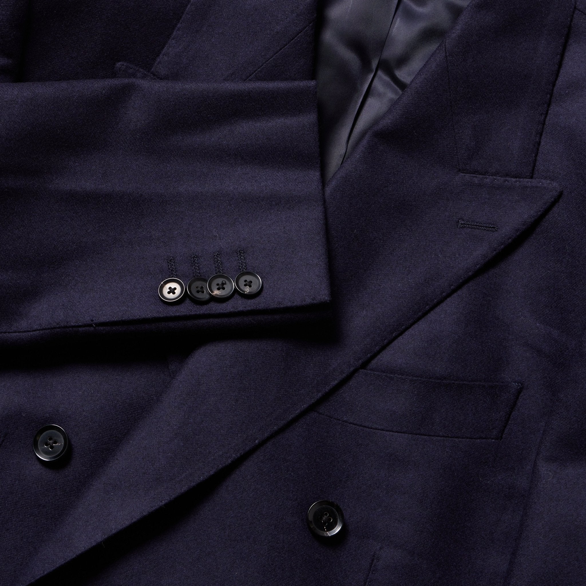 HENRY SARTORIAL Peak Lapel Suit NAVY REG - Henry BucksSuits60AW240002 - NAVY - R - 48