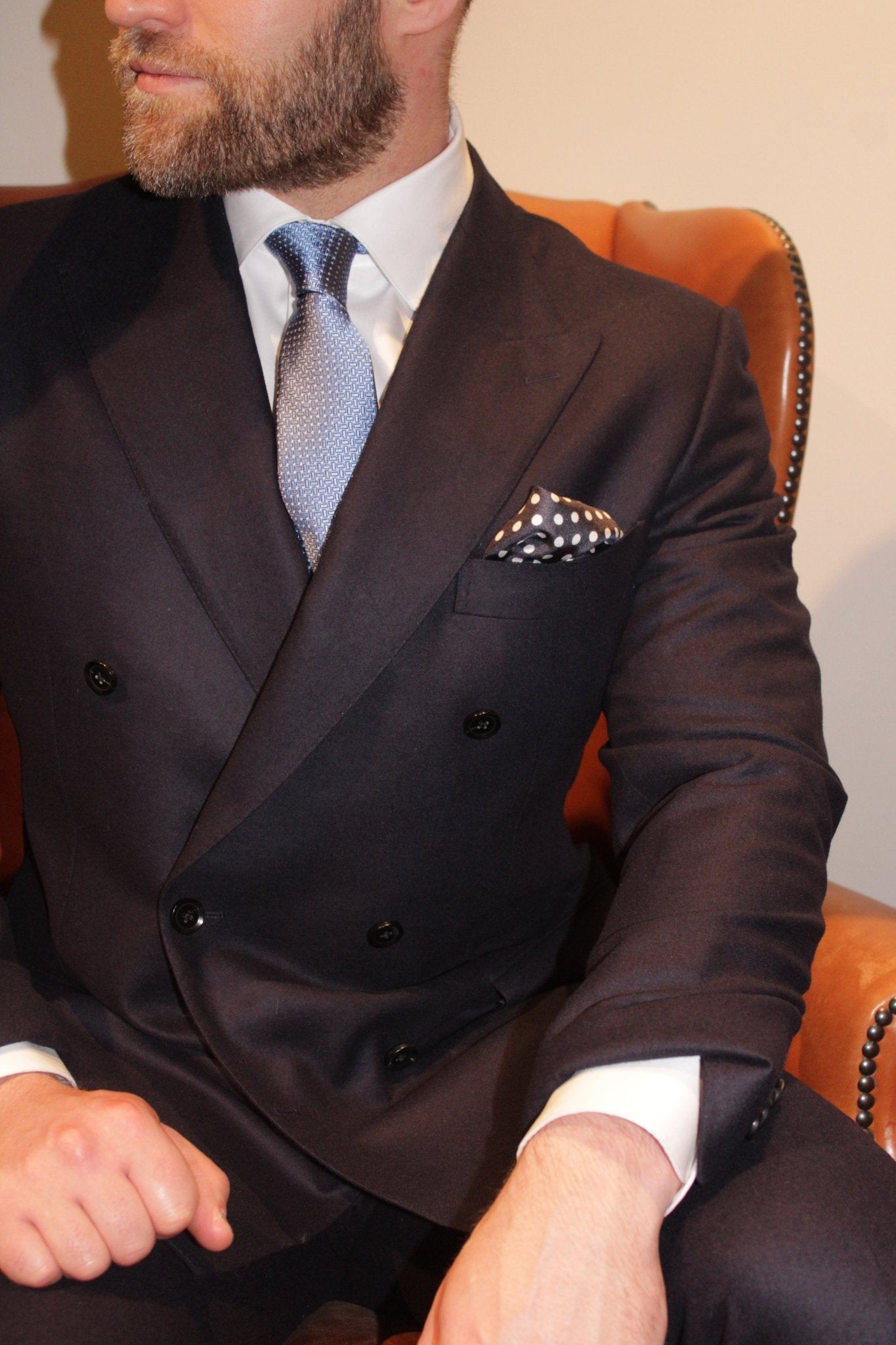 HENRY SARTORIAL Peak Lapel Suit NAVY REG - Henry BucksSuits60AW240002 - NAVY - R - 48