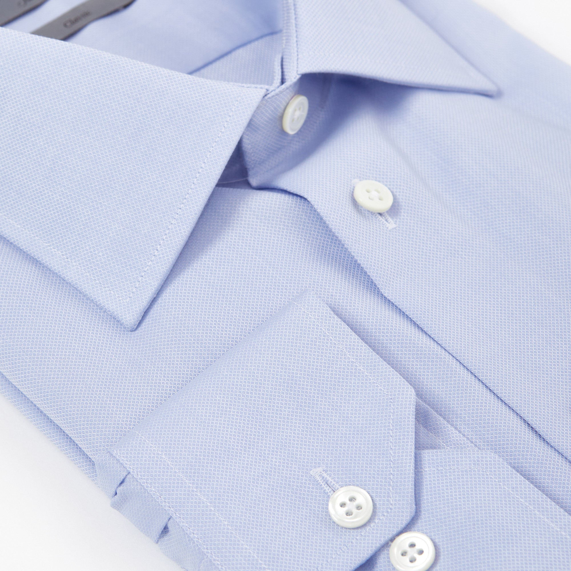 HENRY SARTORIAL Pinpoint Shirt Classic BLUE - Henry BucksShirts01SS220035 - BLUE - 43