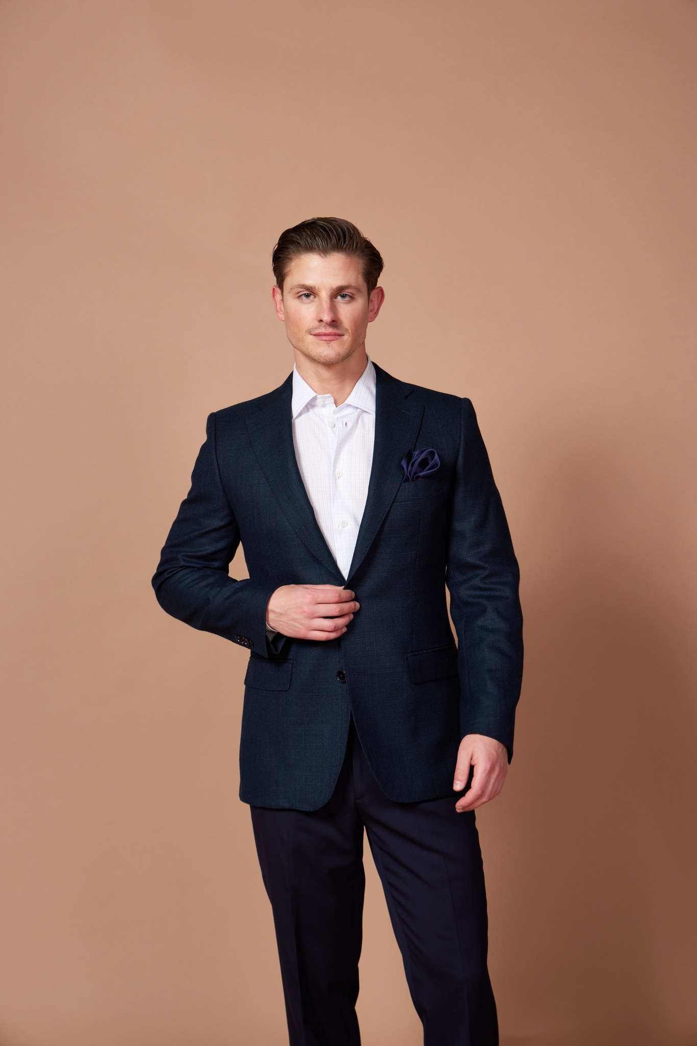 HENRY SARTORIAL Plain Blazer NAVY REG - Henry BucksBlazers33SS230077 - NAVY - R - 48