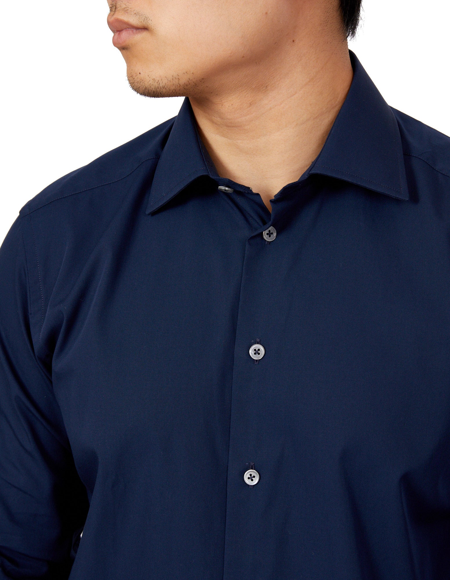 HENRY SARTORIAL Plain Shirt Contemporary NAVY - Henry BucksShirts01SS220036 - NAVY - 37