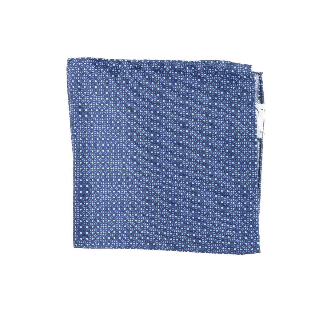 HENRY SARTORIAL Plain Silk Pocket Square BLUE - Henry Bucks