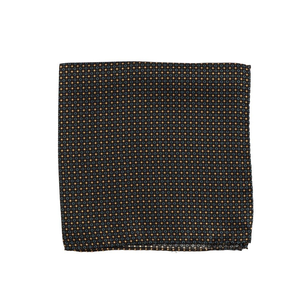 HENRY SARTORIAL Plain Silk Pocket Square CHOCOLATE - Henry Bucks
